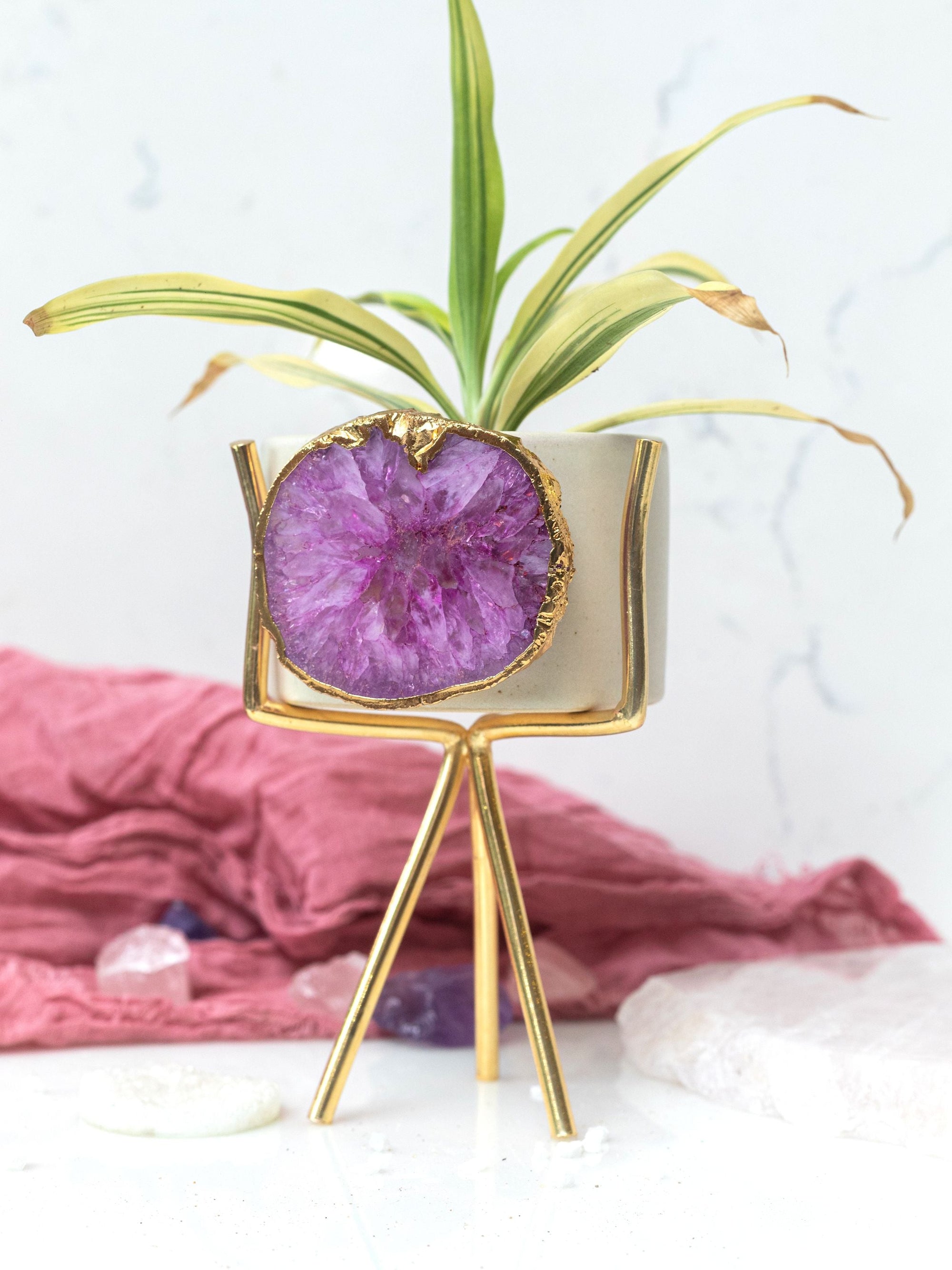 Agate Planter Pink