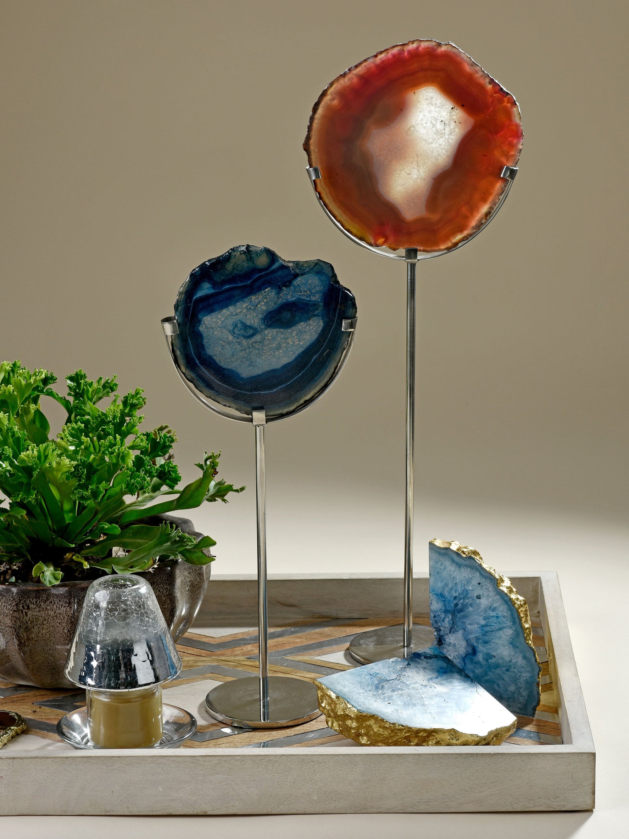 Agate Tea-Light Holder