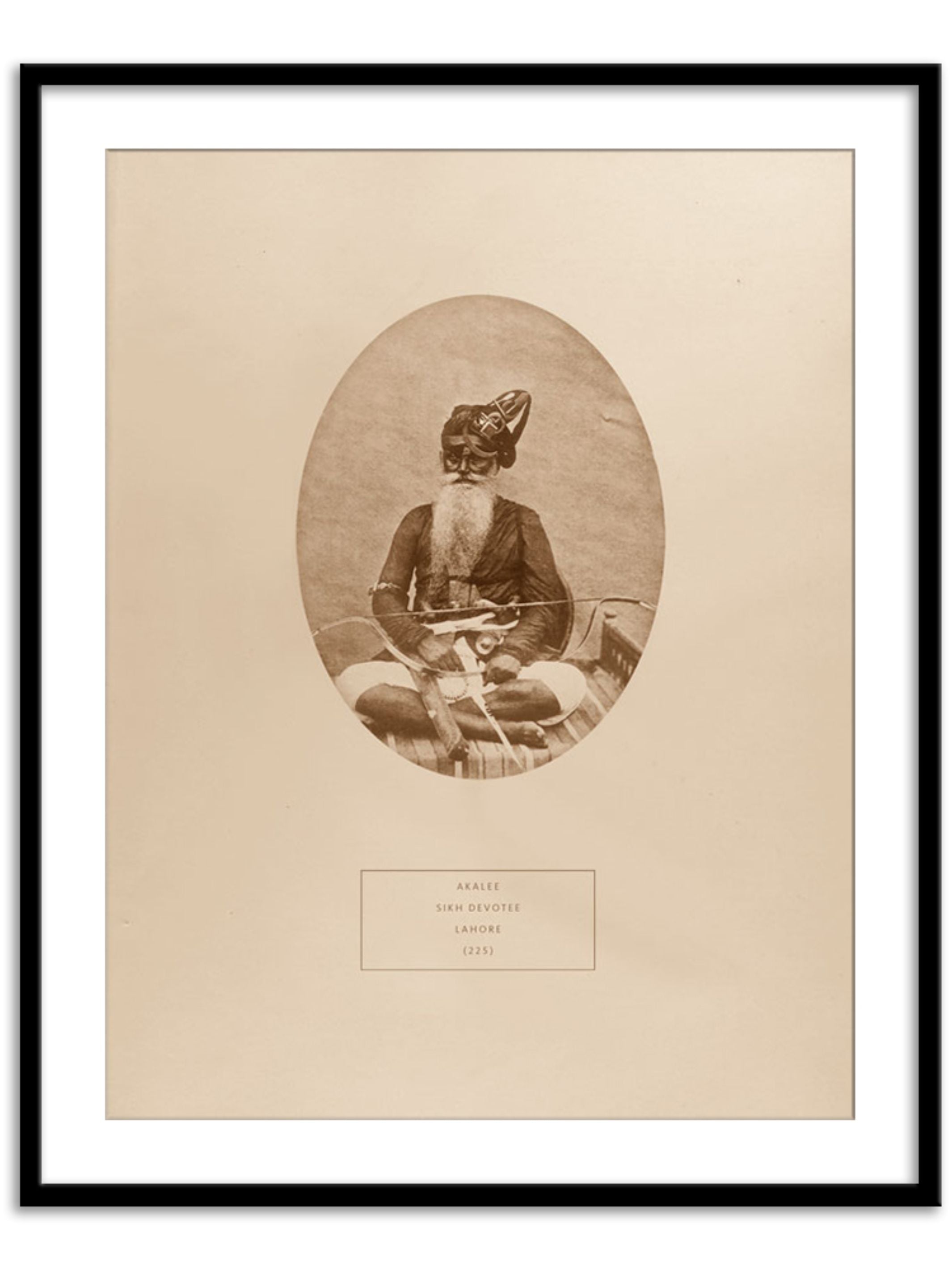 Wall Prints - Akalee - a Sikh devotee from Lahore