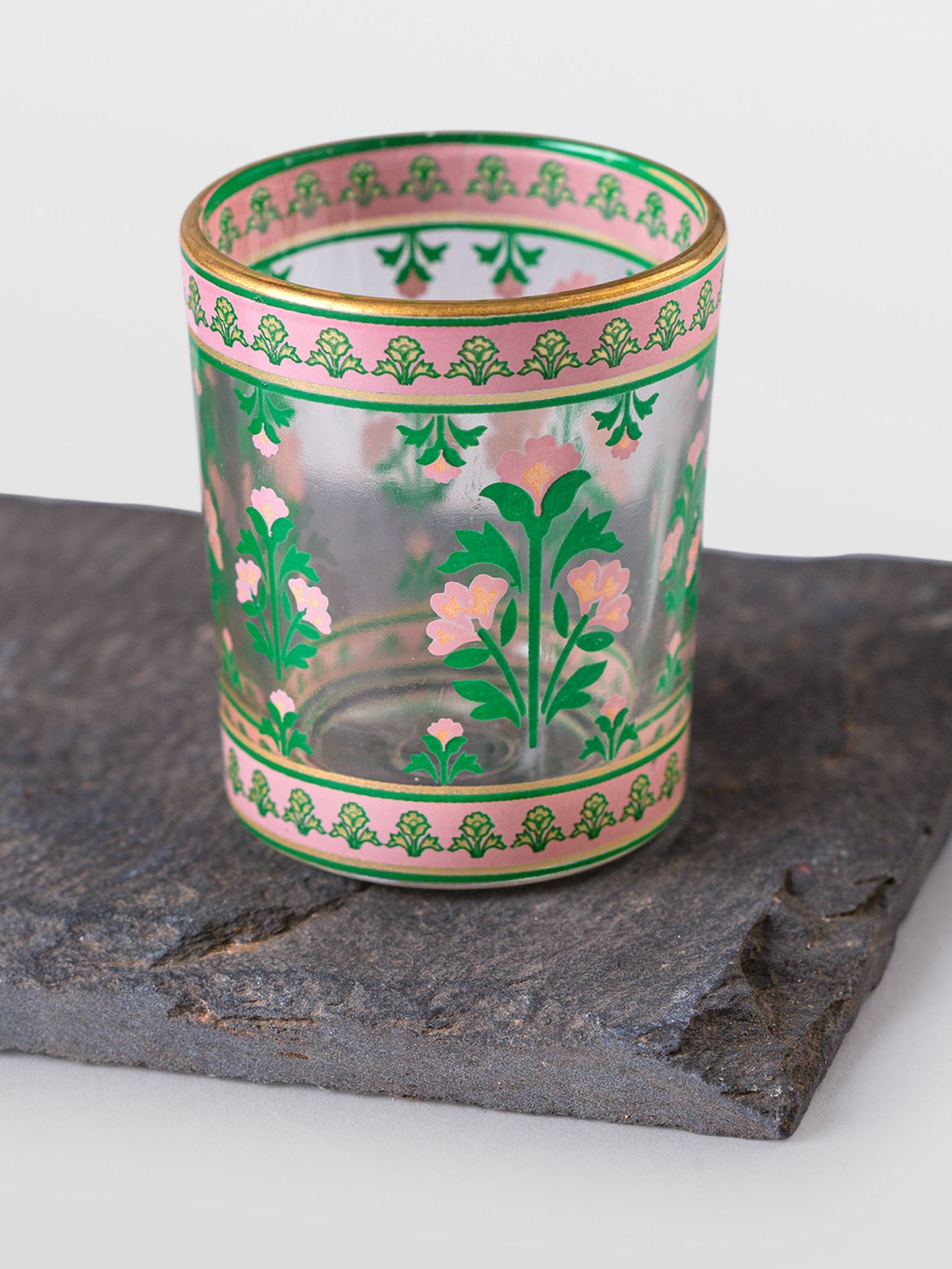 Angoor Bela Forest Glass Votive Set Of 6