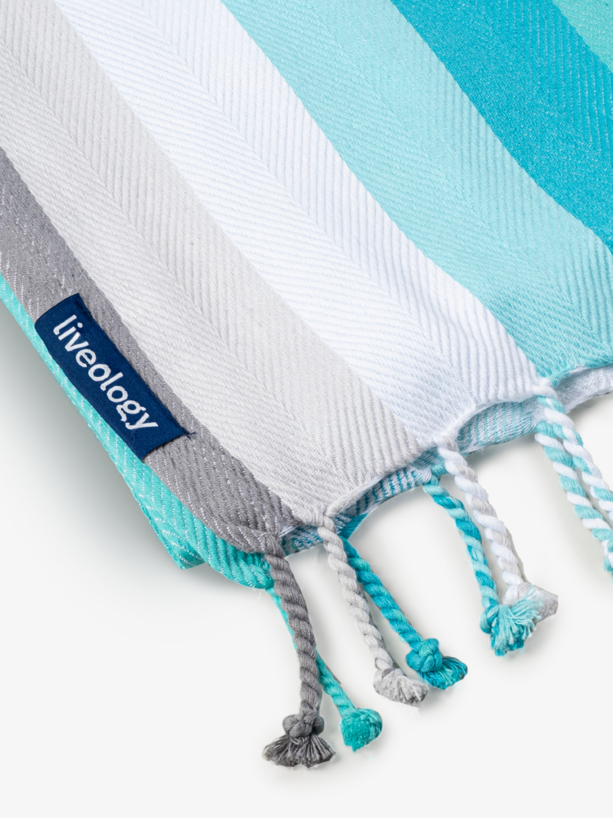 Aquamarine Woven Beach Towel