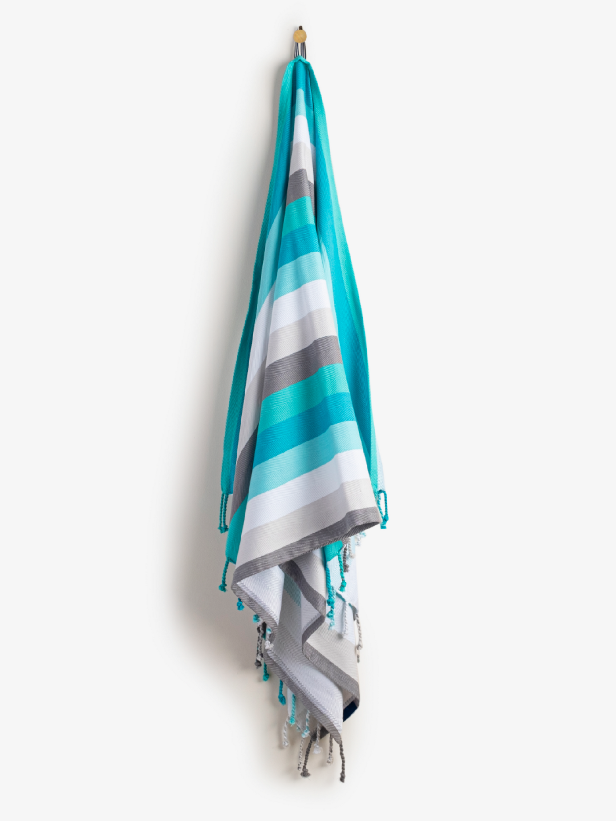 Aquamarine Woven Beach Towel