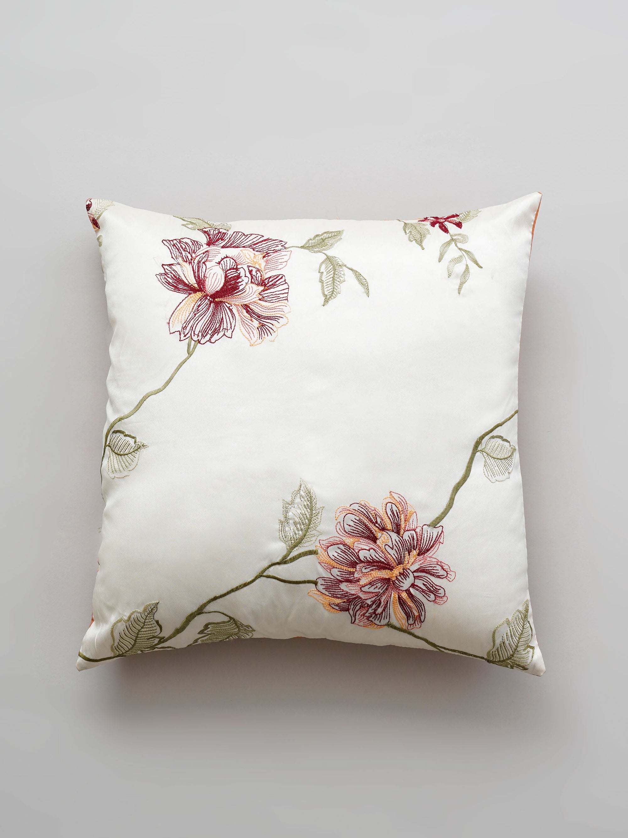 Cushion Cover - Autumn Bloom Embroidered
