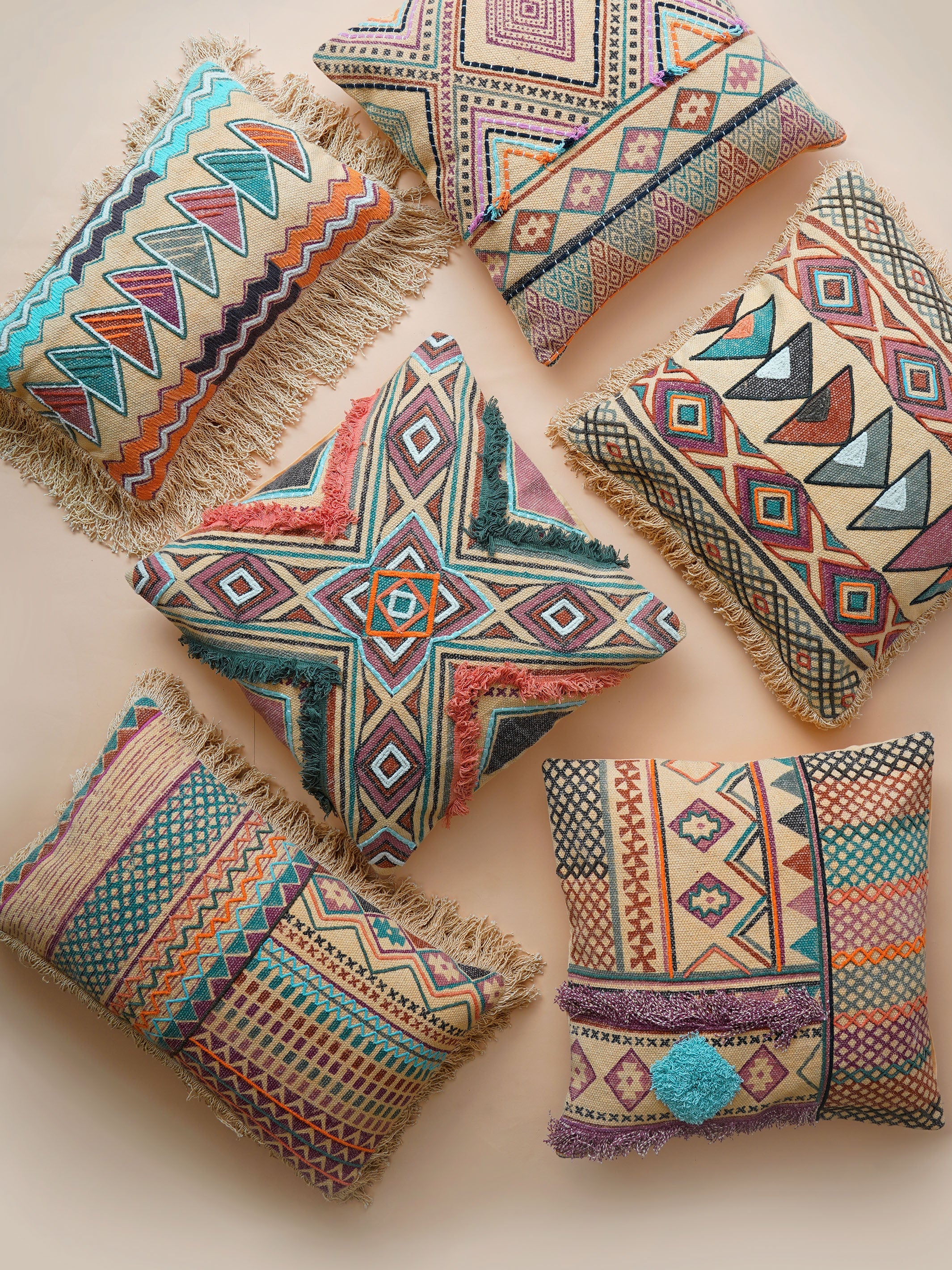 Cushion Cover - Aztec Geometric Story