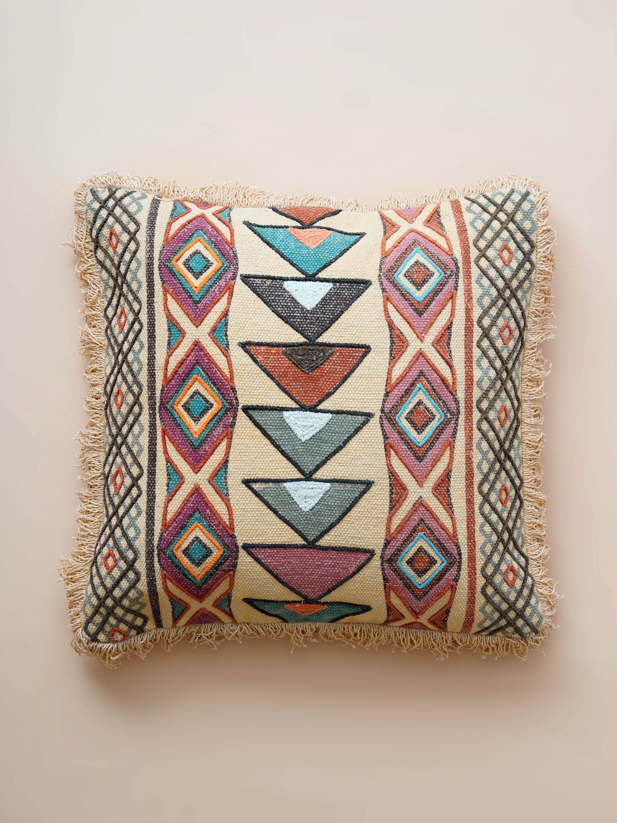 Cushion Cover - Aztec Geometric Story