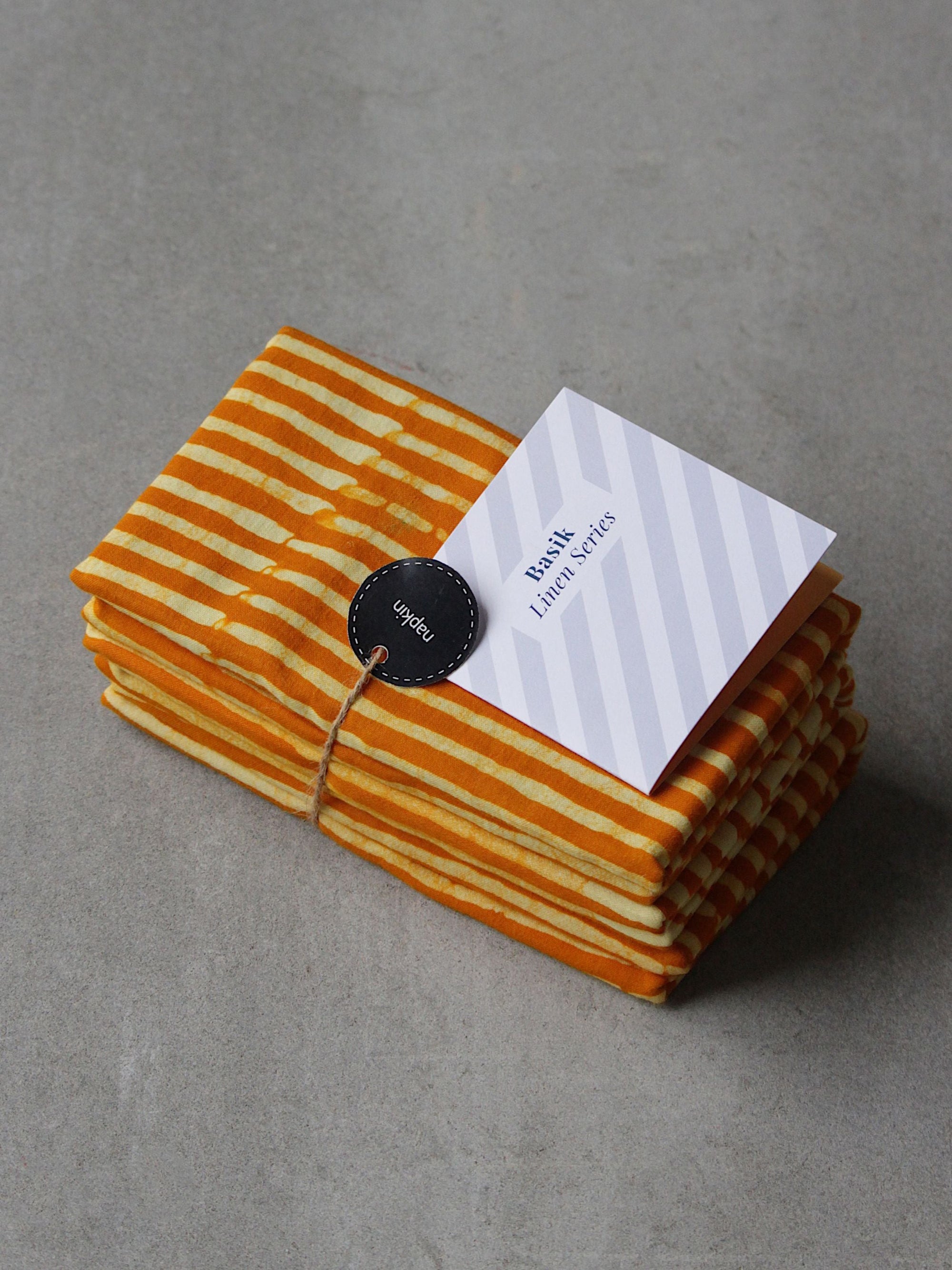 Basik Pop Table Napkins Rust