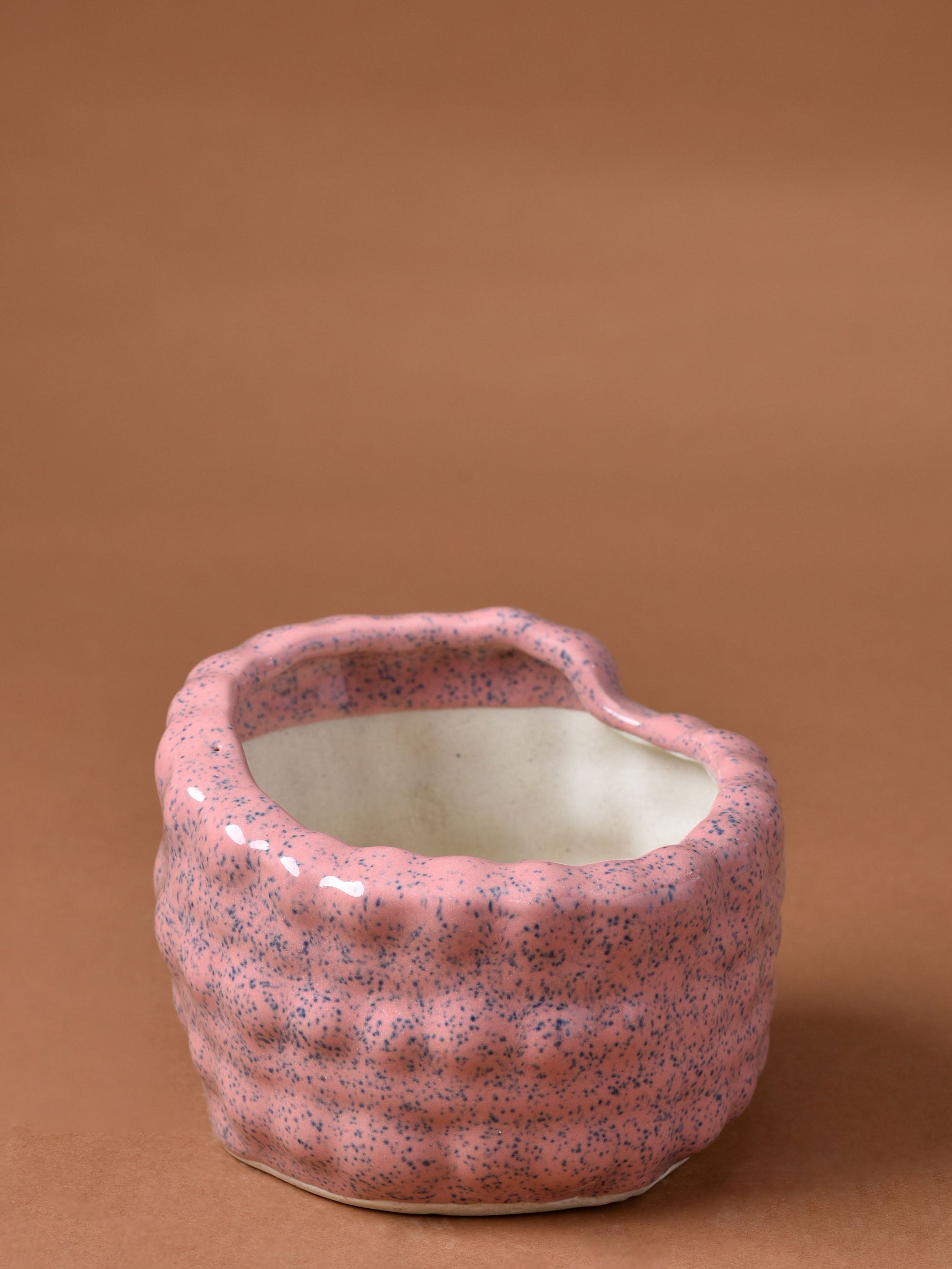 Beaded Angled Ceramic Planter