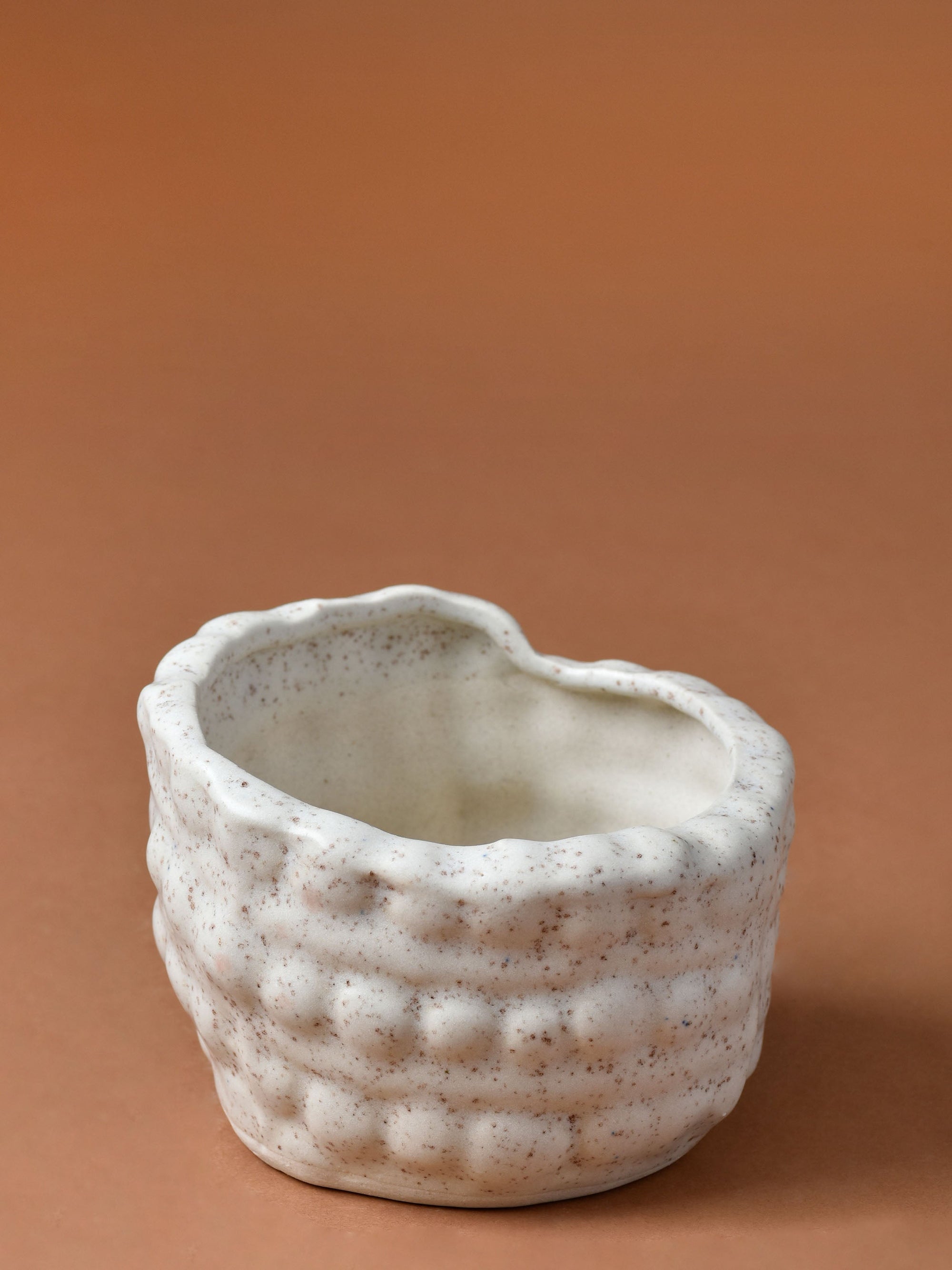 Beaded Angled Ceramic Planter
