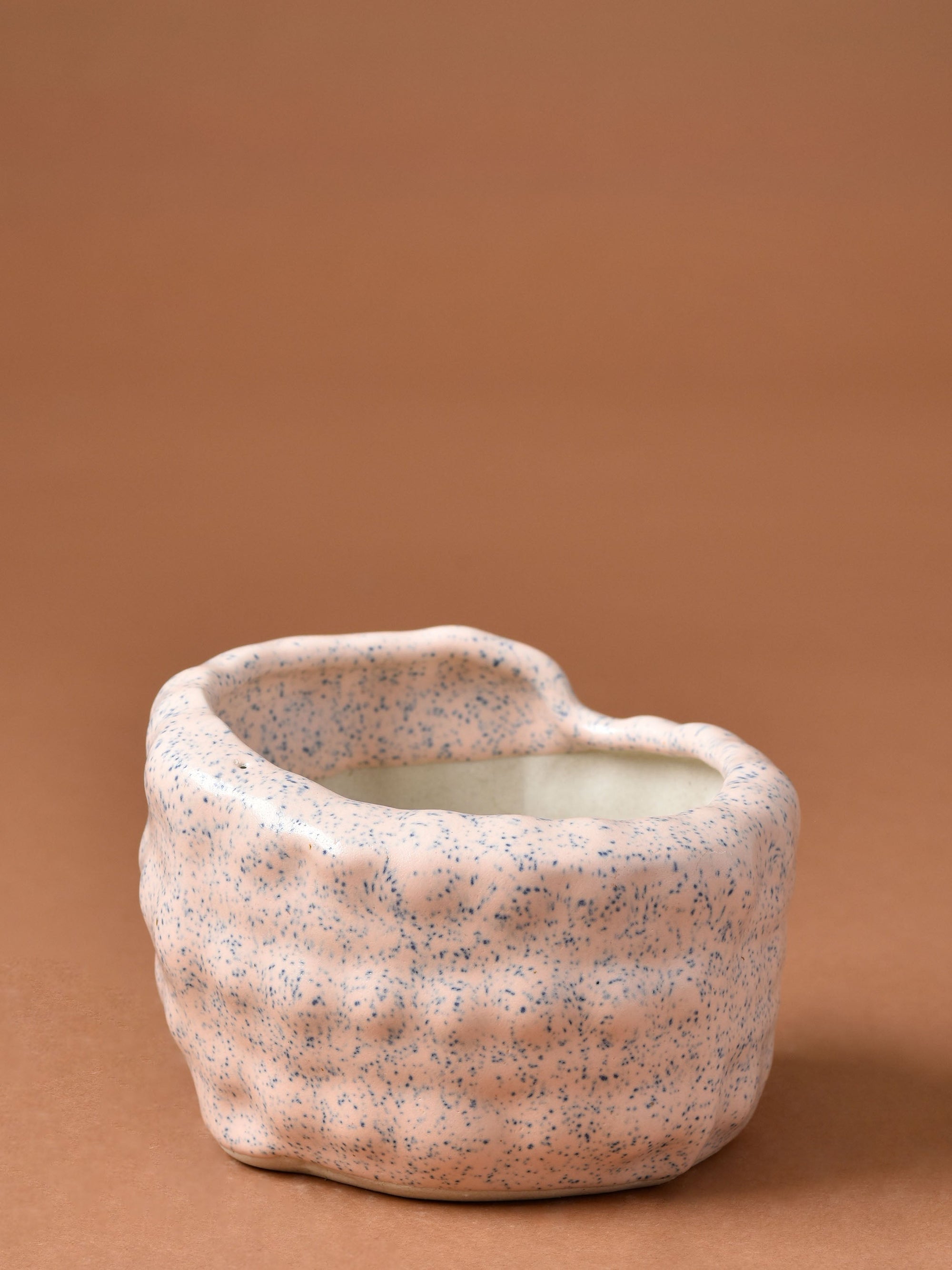 Beaded Angled Ceramic Planter