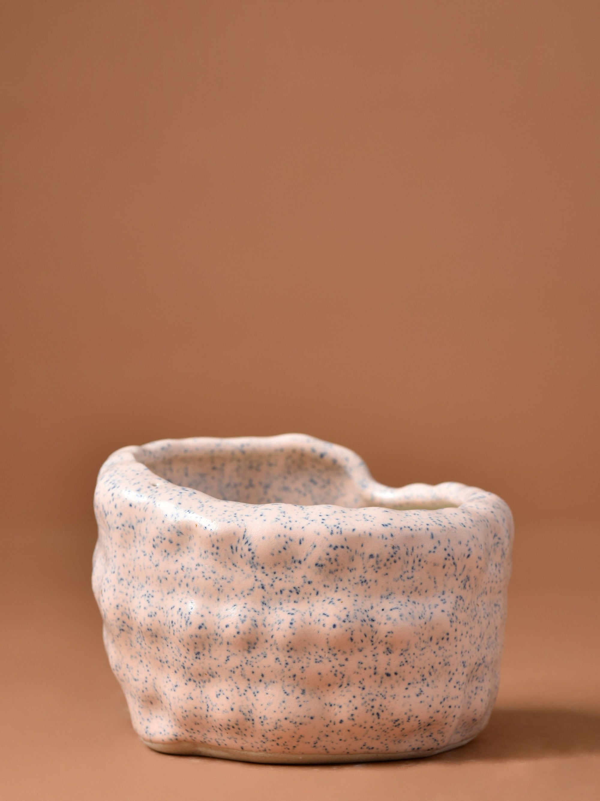 Beaded Angled Ceramic Planter