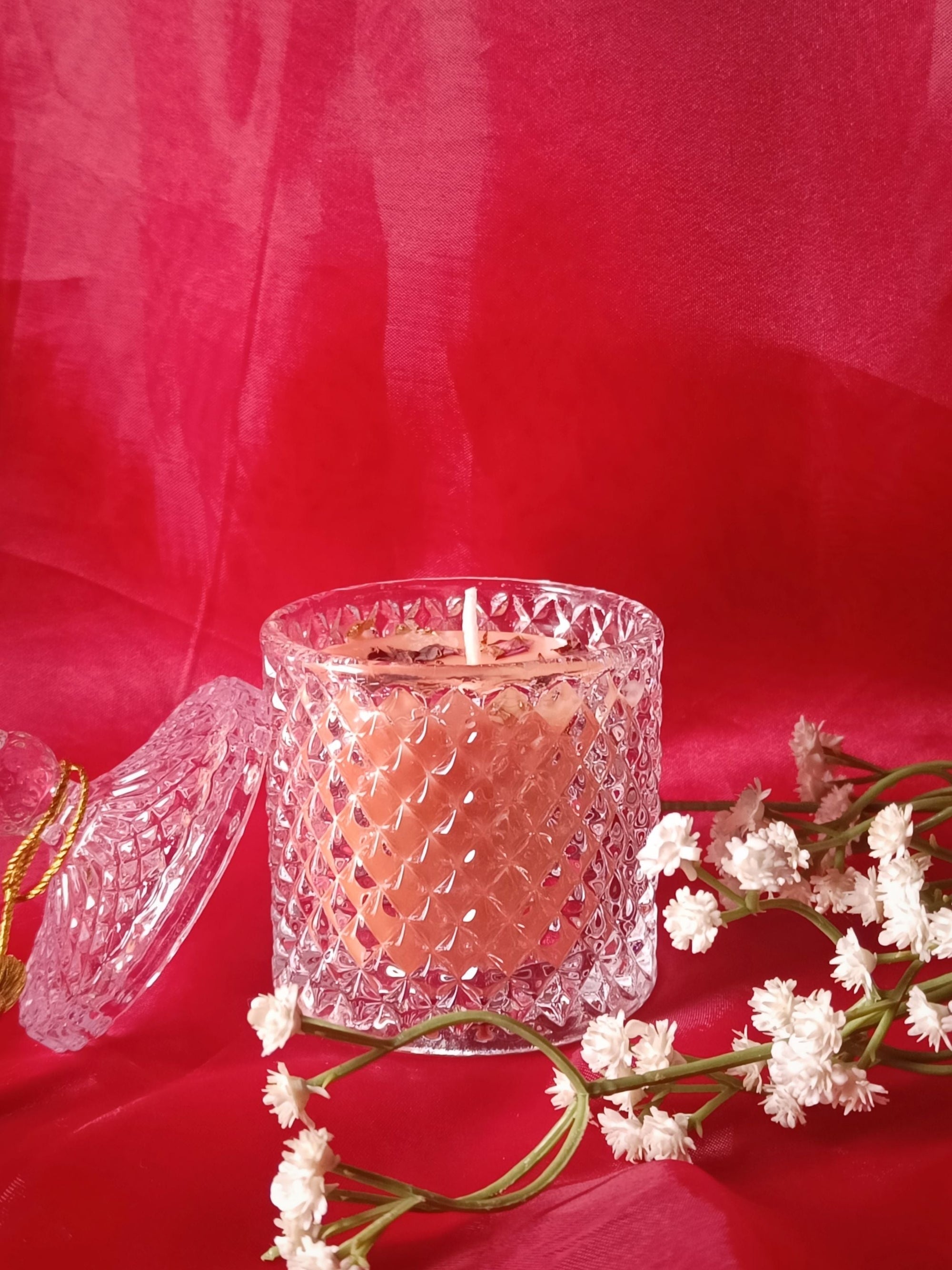 Beautiful Tango Crystal Jar Candle with Tassle