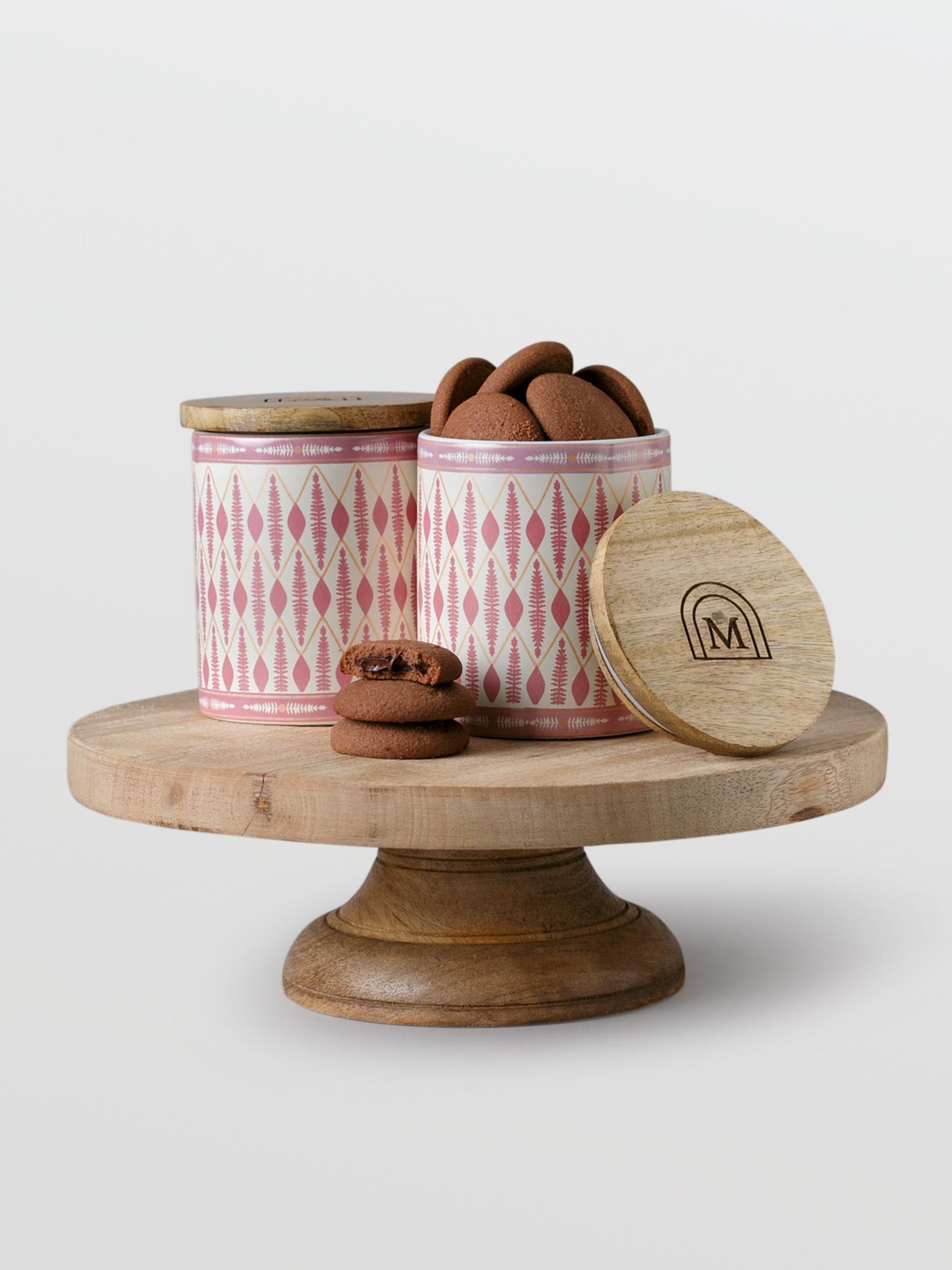 Ceramic Cookie Jar Set of 2 - Bel Buta Lilac