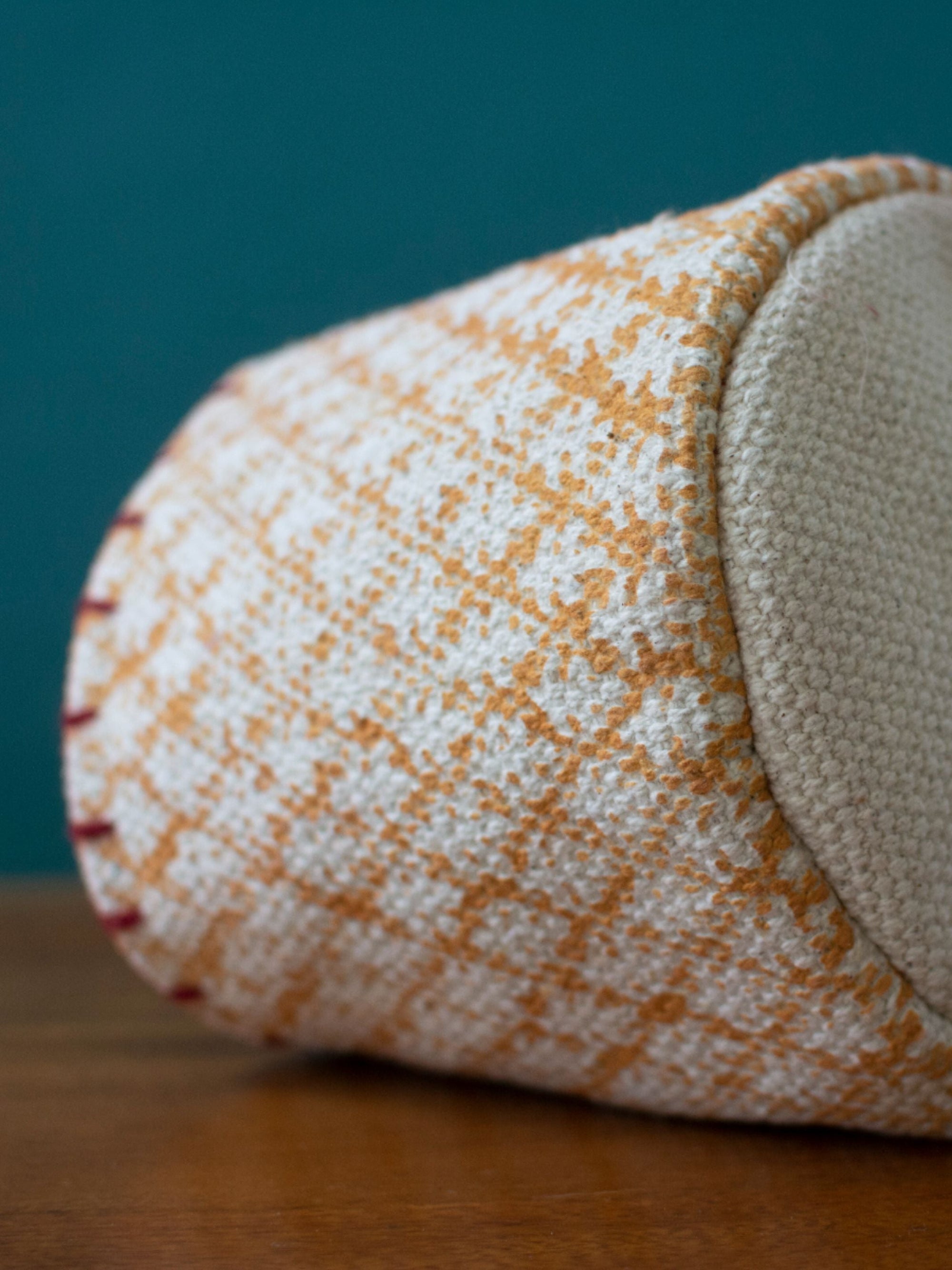 Block Printed Durrie Storage Basket Medium