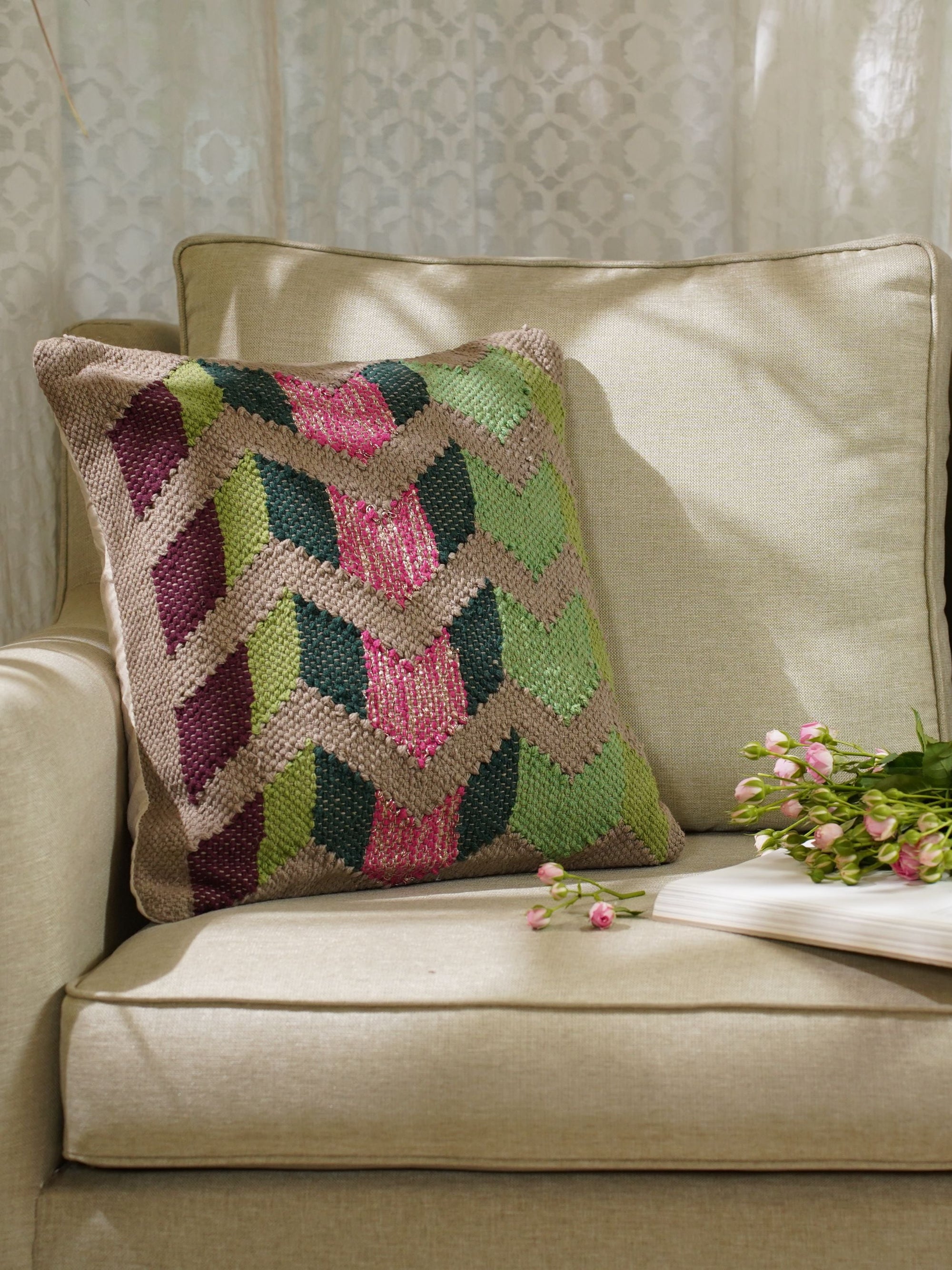 Cushion Cover - Blooming Route
