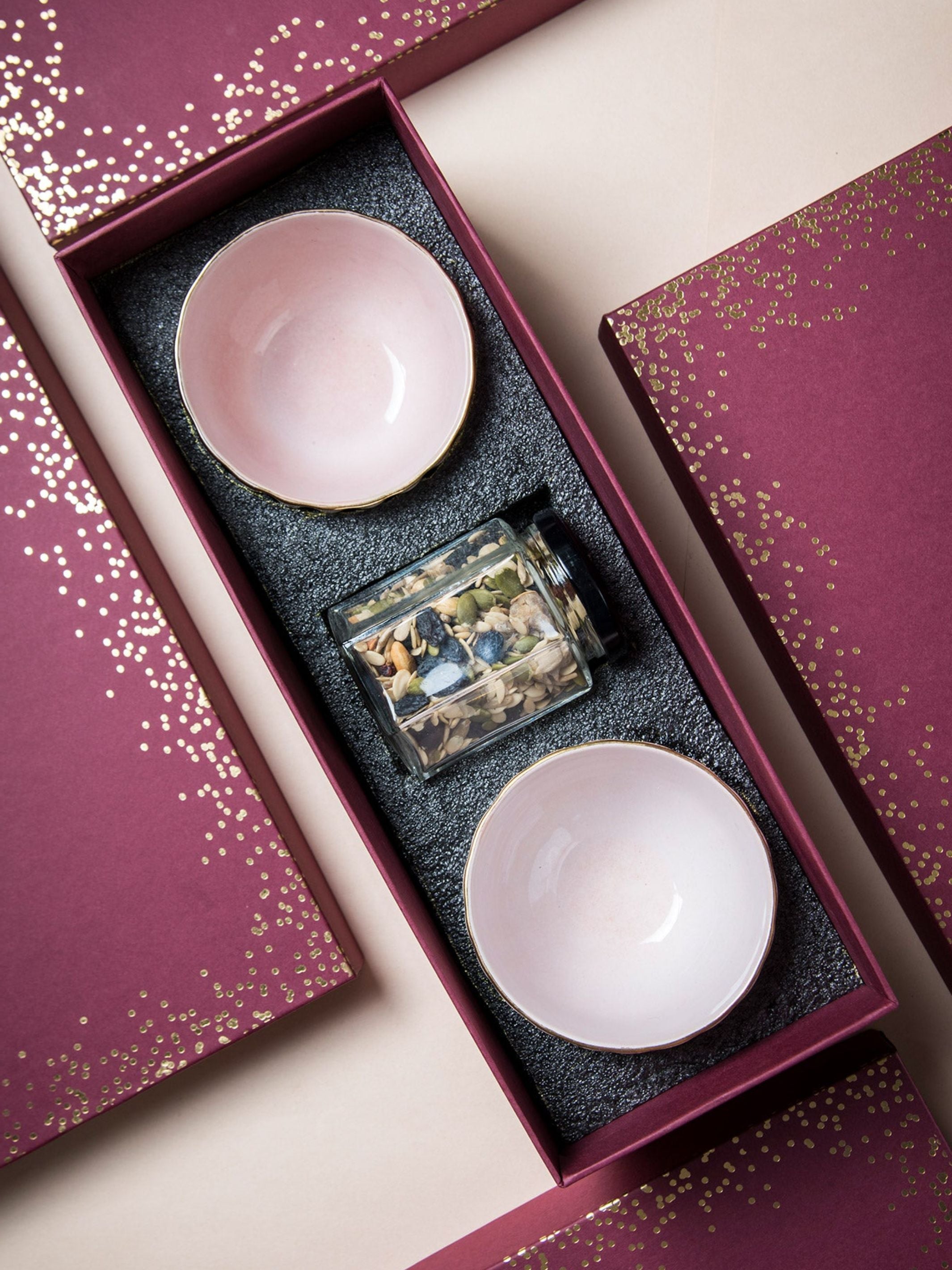 Blush Bowls & Trail Mix Gift Box