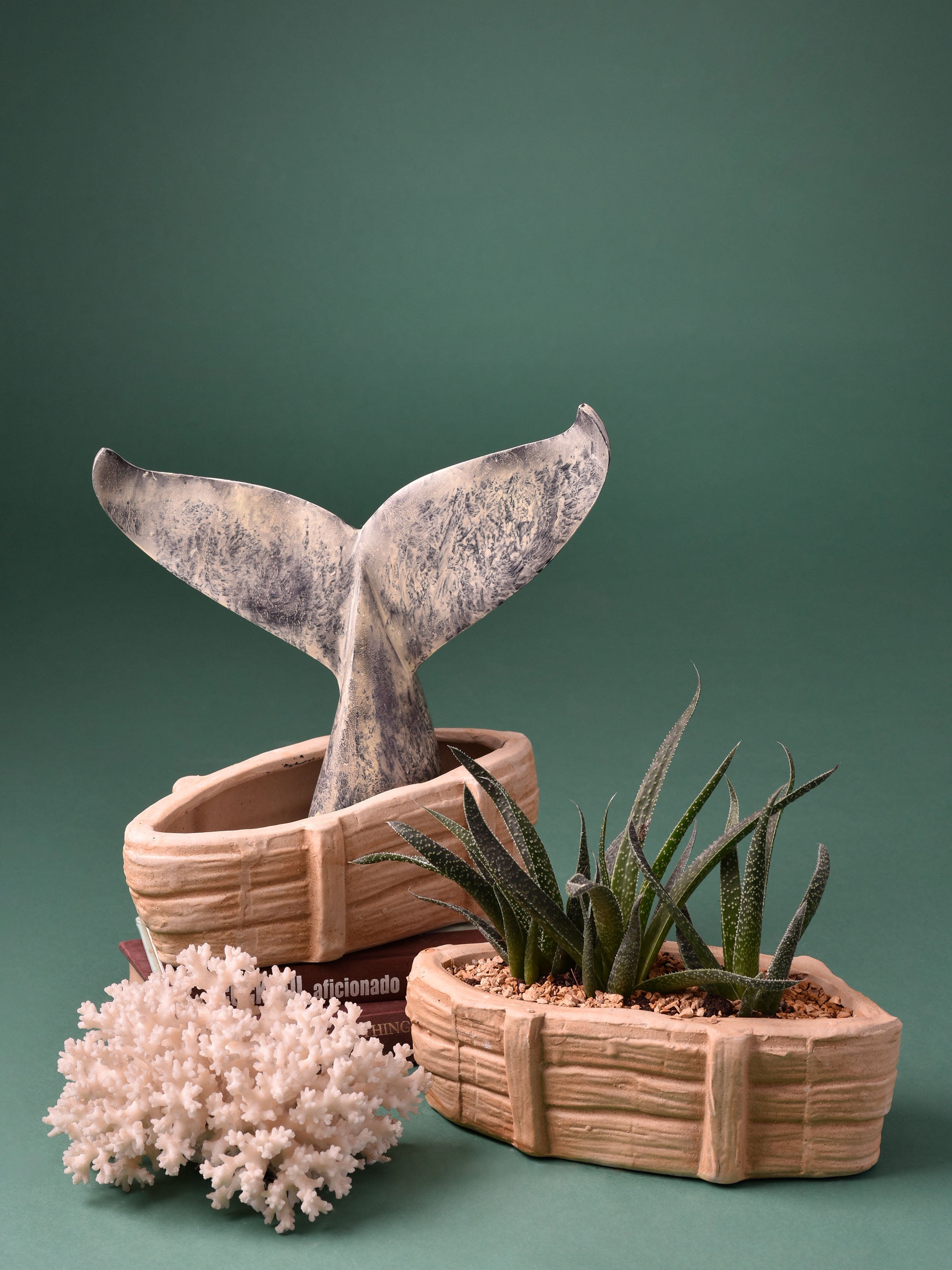 Boat Ceramic Planter