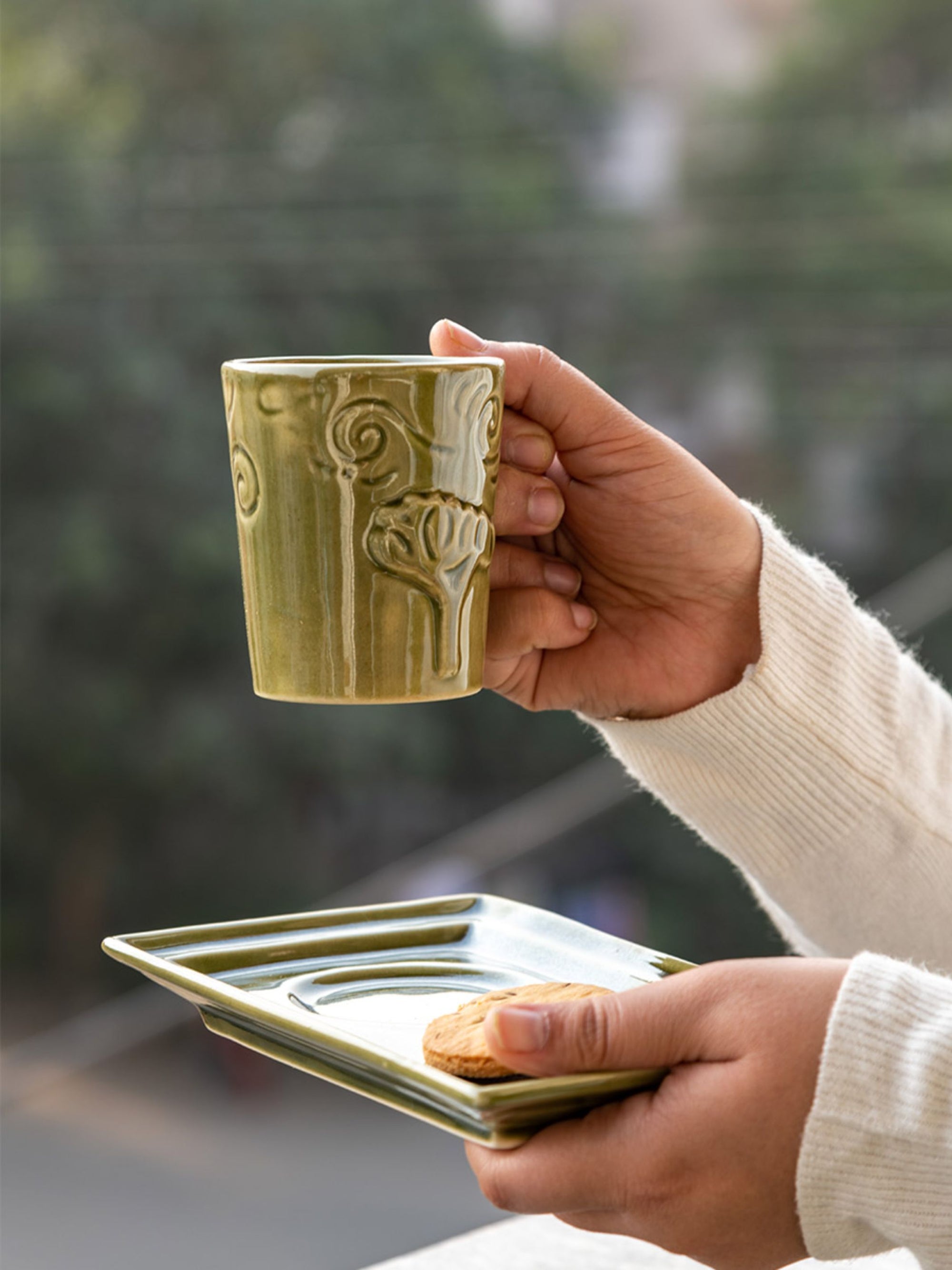 Breeze Tea _ Coffee Set Olive