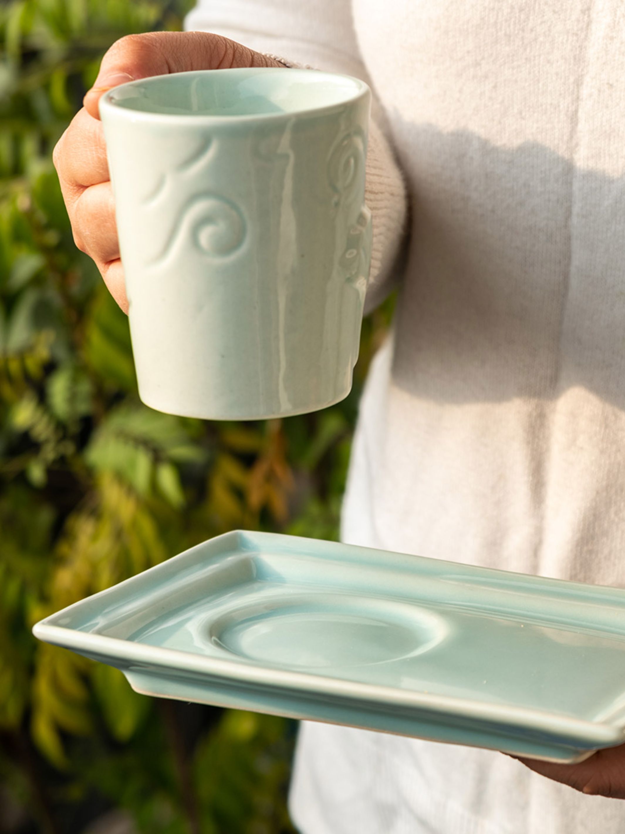 Breeze Tea _ Coffee Set Sky Blue