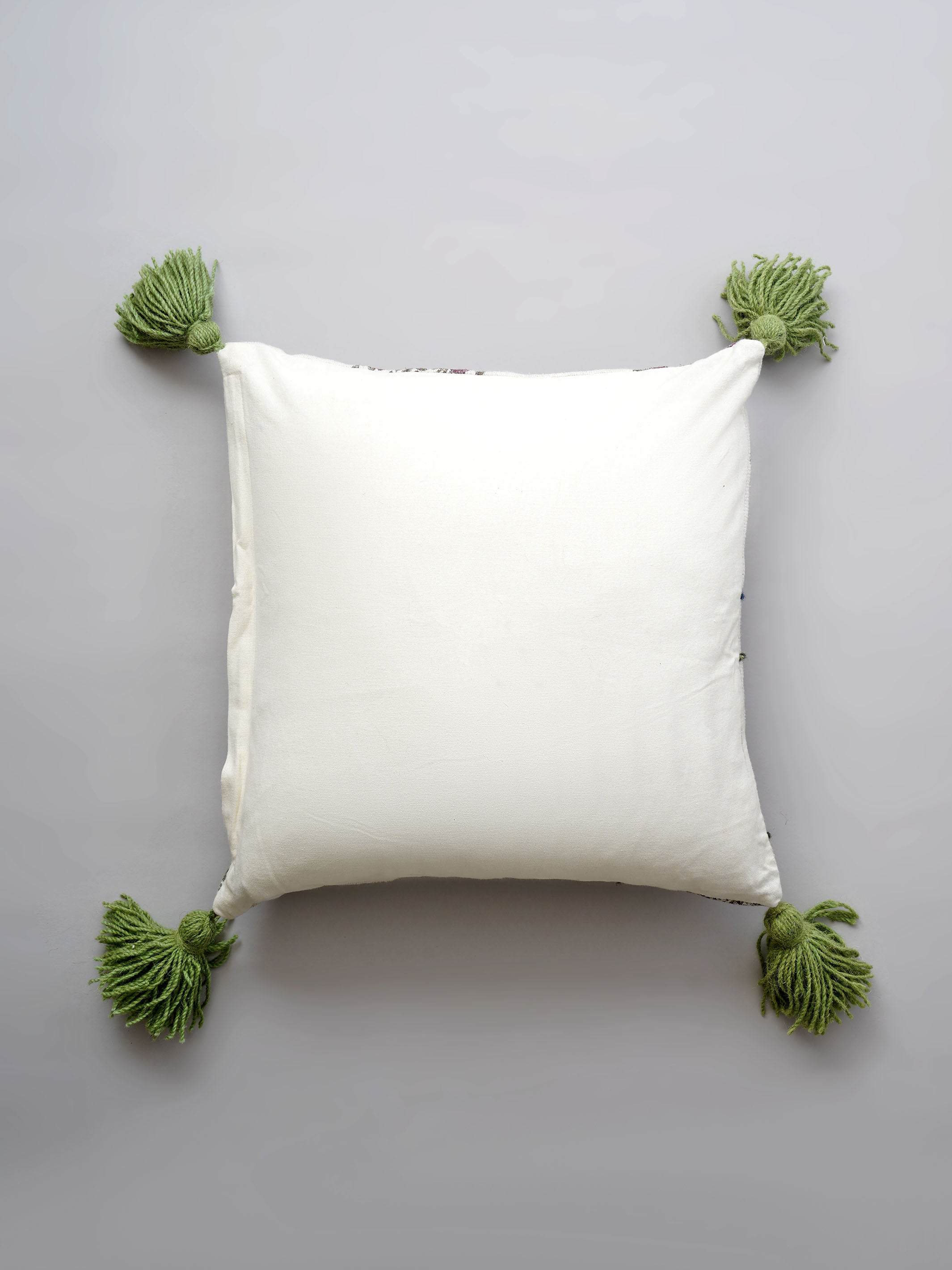 Cushion Cover - Burgundy Jade Block Print