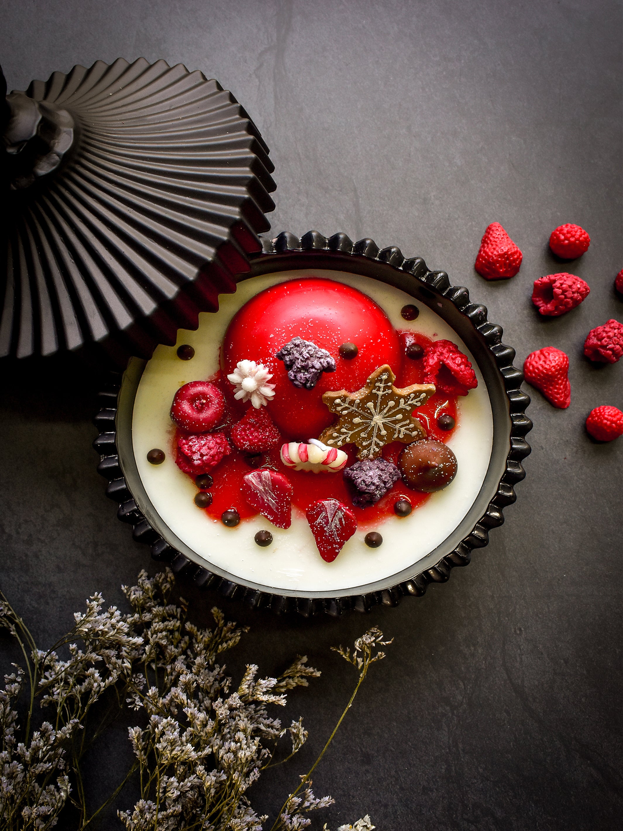 Christmas Themed Dessert Candle