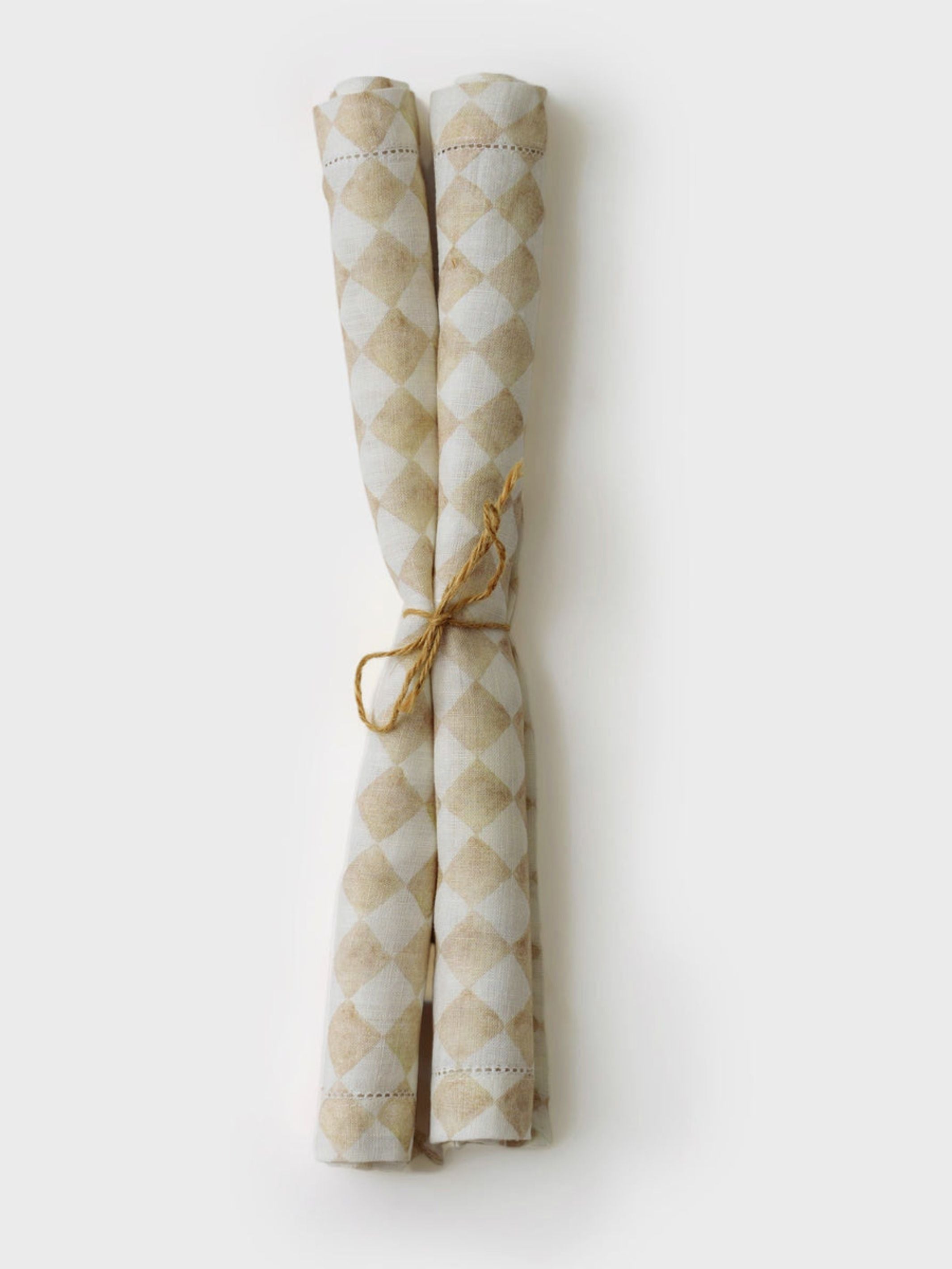 Table Mat - Checker Beige