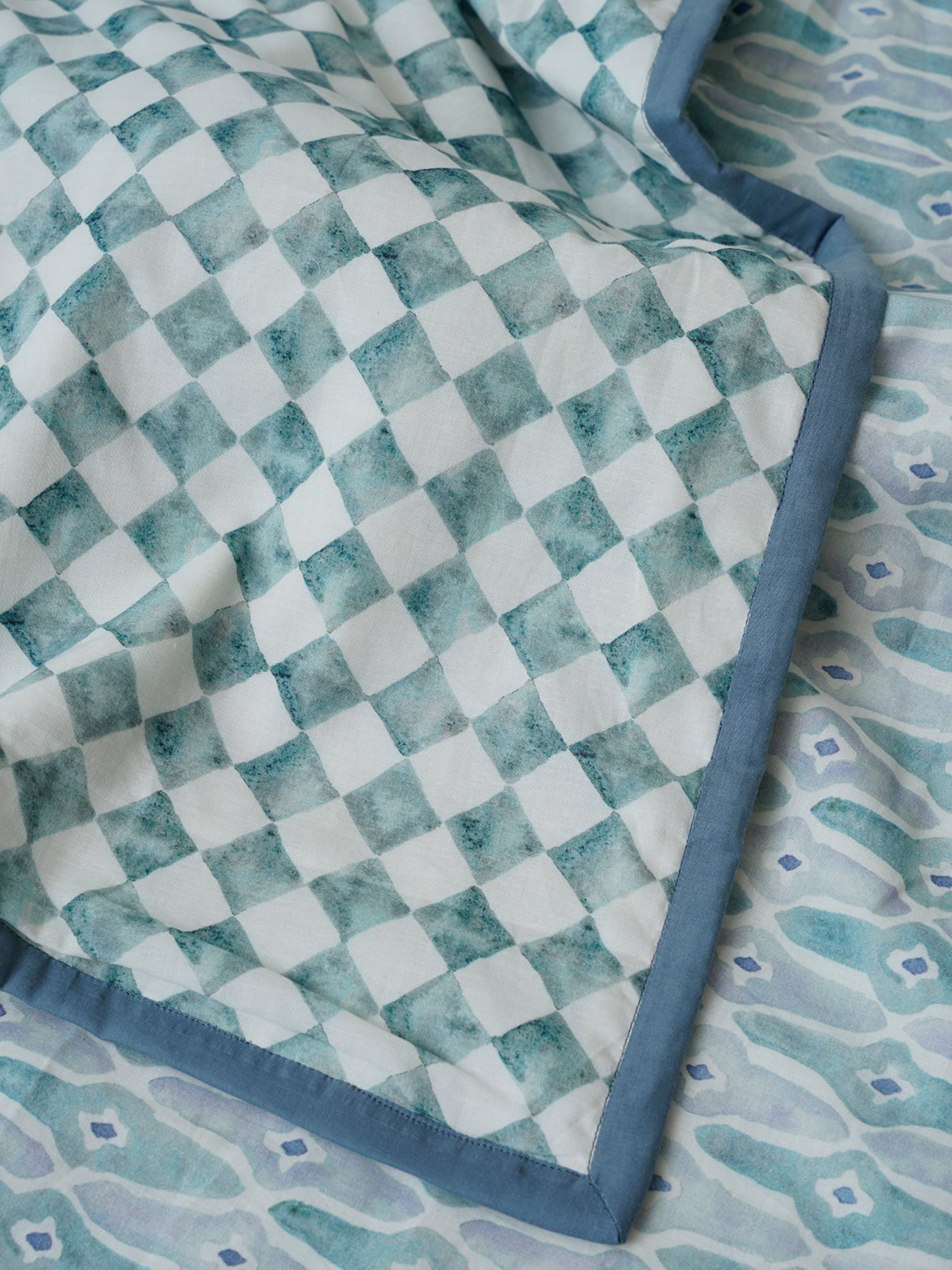 Dohar - Checker Mosaic Blue