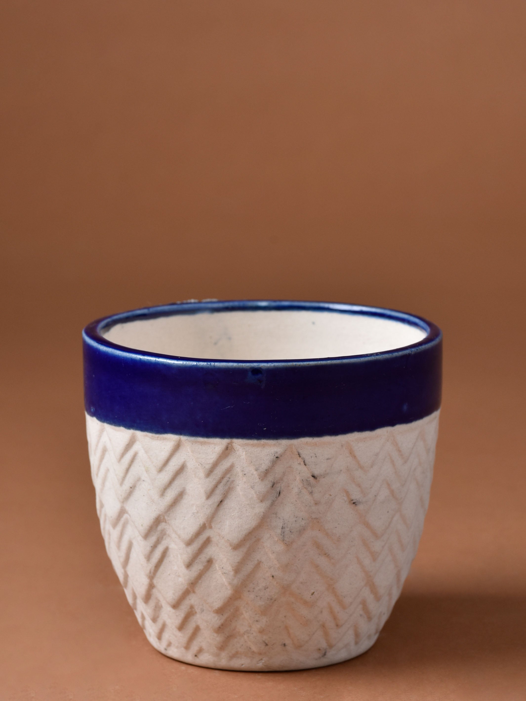 Chevron Ceramic Planter