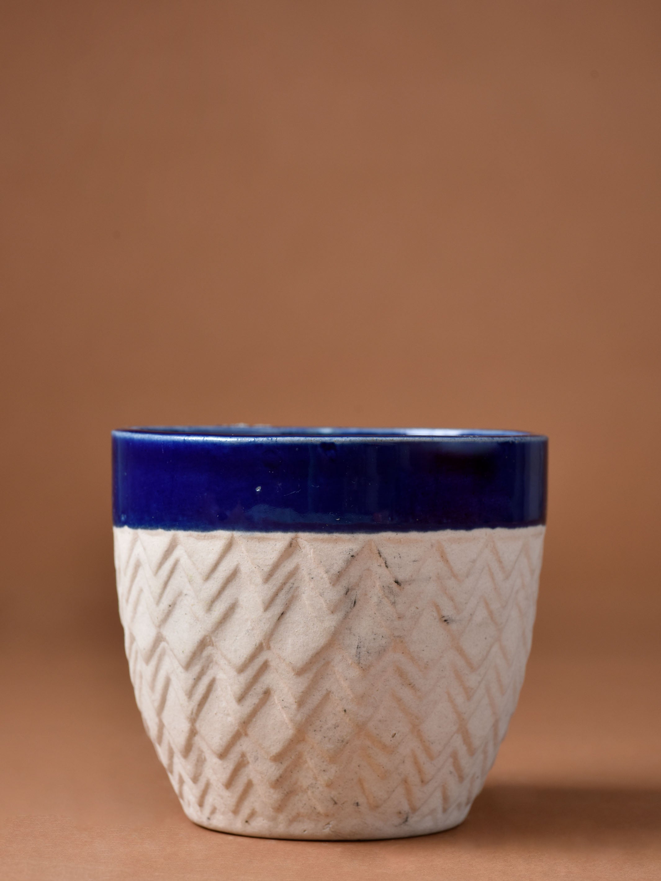 Chevron Ceramic Planter