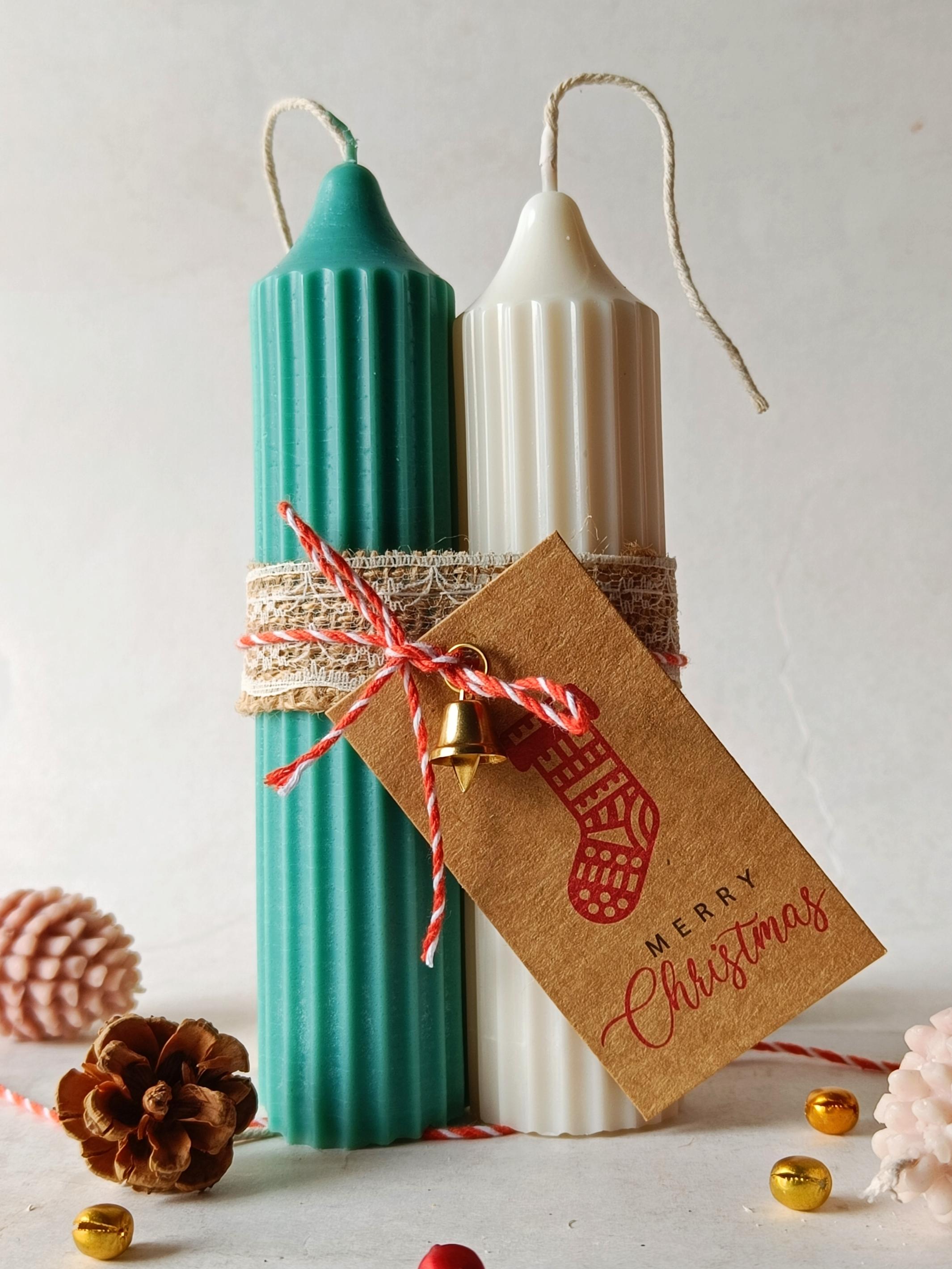 Christmas Special - Hope Pillar Candles - Set of 2