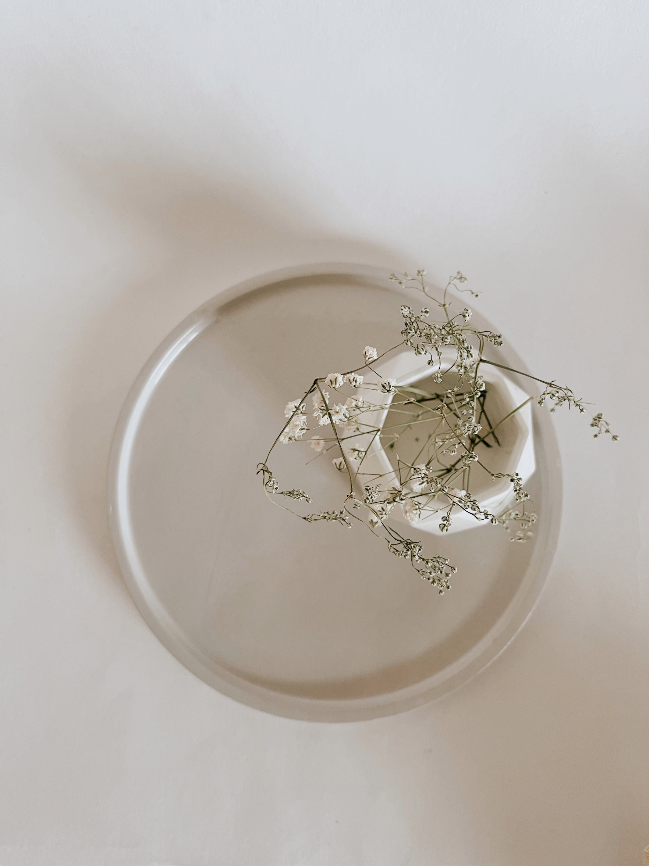 Circle Trinket Light Grey