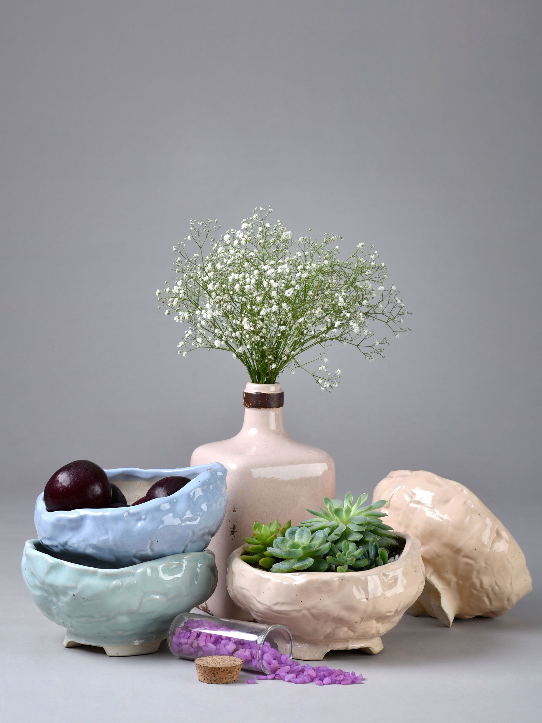 Engrave Cloud Ceramic Planter