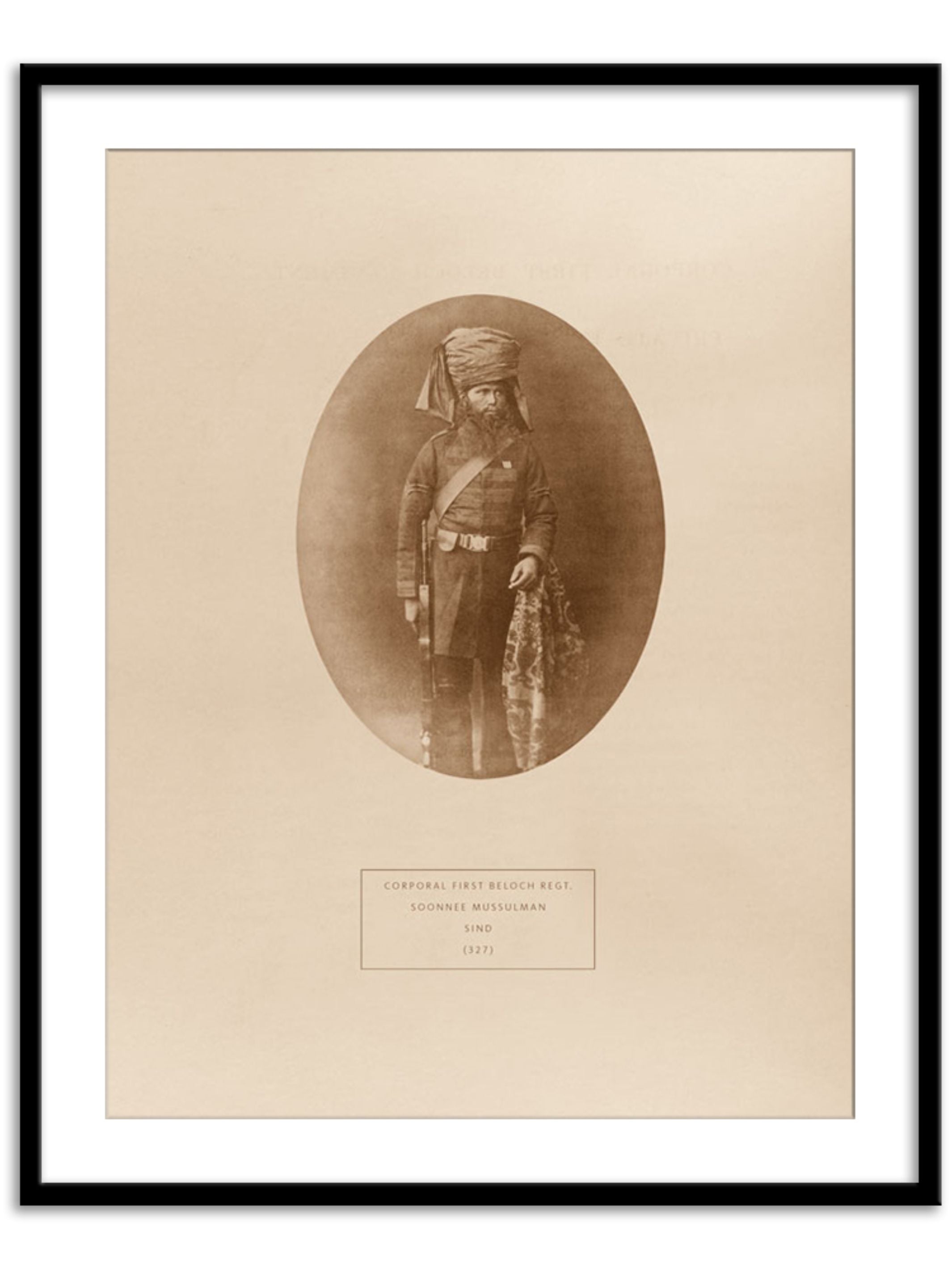 Wall Prints - Corporal First Beloch Regt - Soonnee Mussulman from Sind