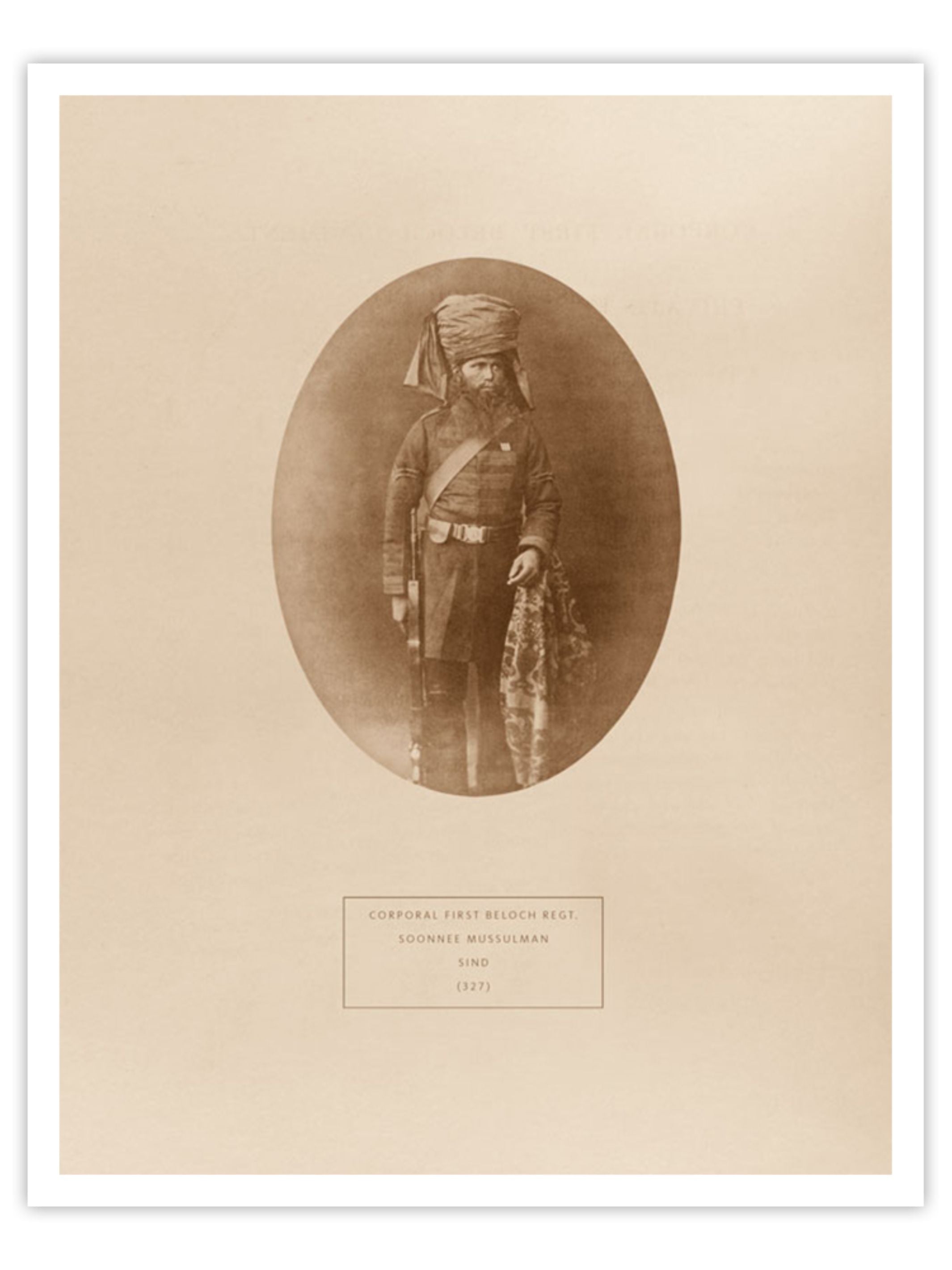 Wall Prints - Corporal First Beloch Regt - Soonnee Mussulman from Sind