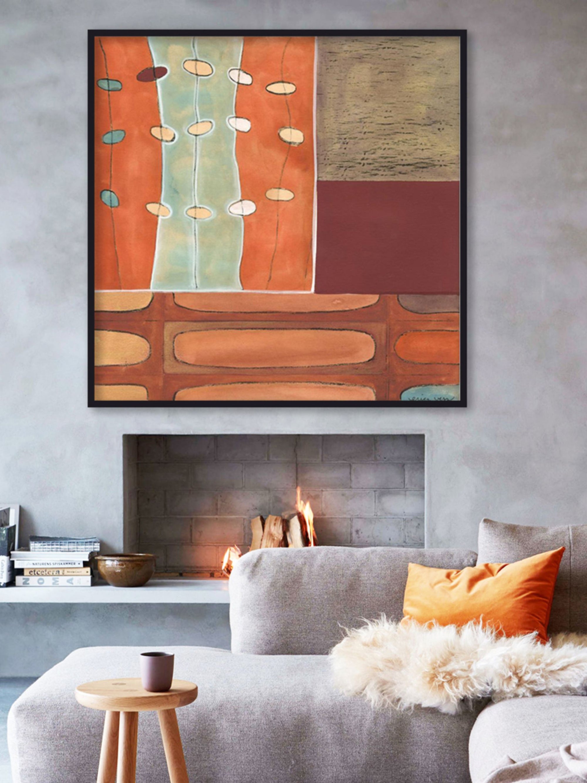 Wall Prints - Egg Hunt in Orange II