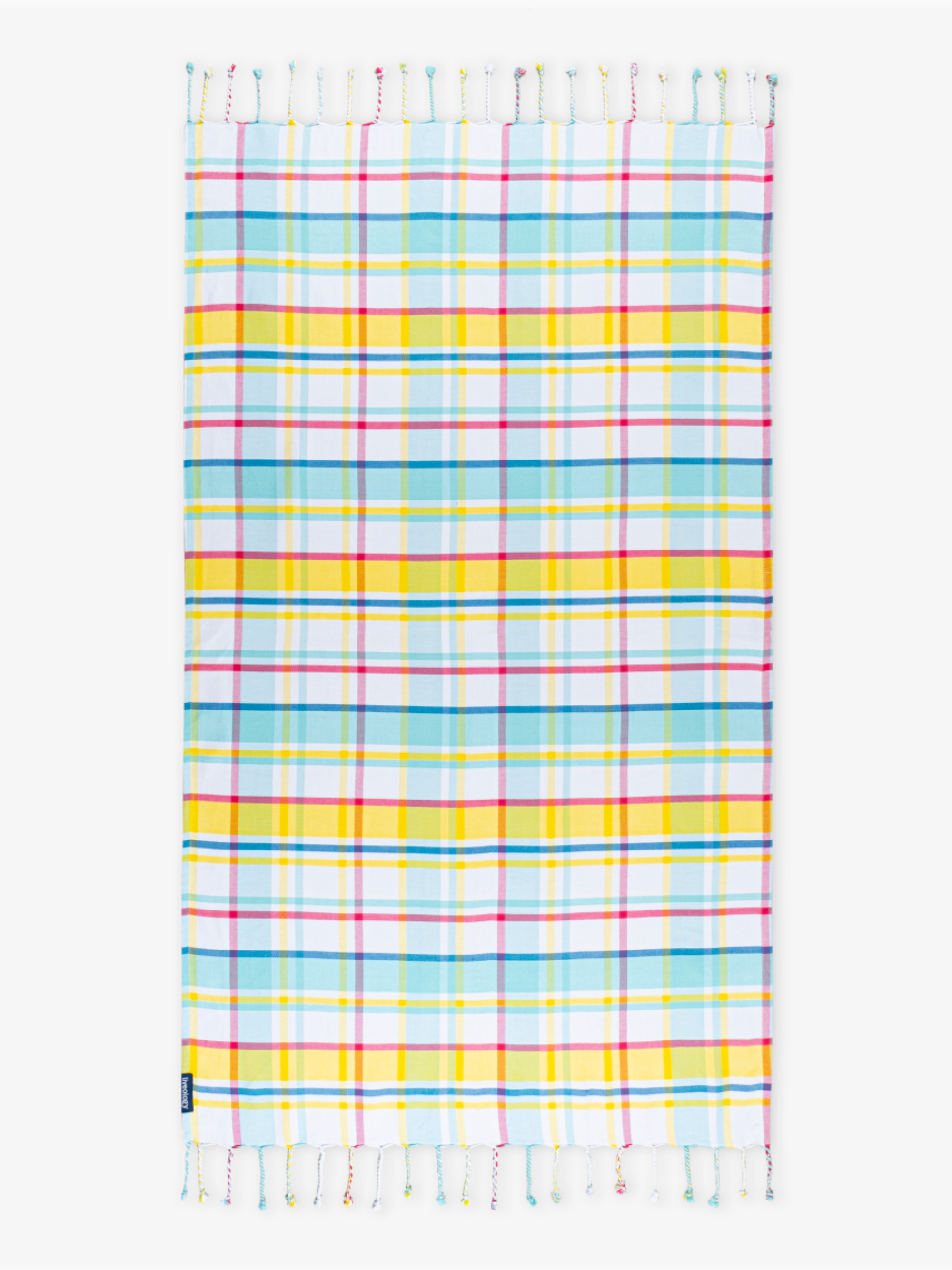 Felicity Aqua Woven Beach Towel