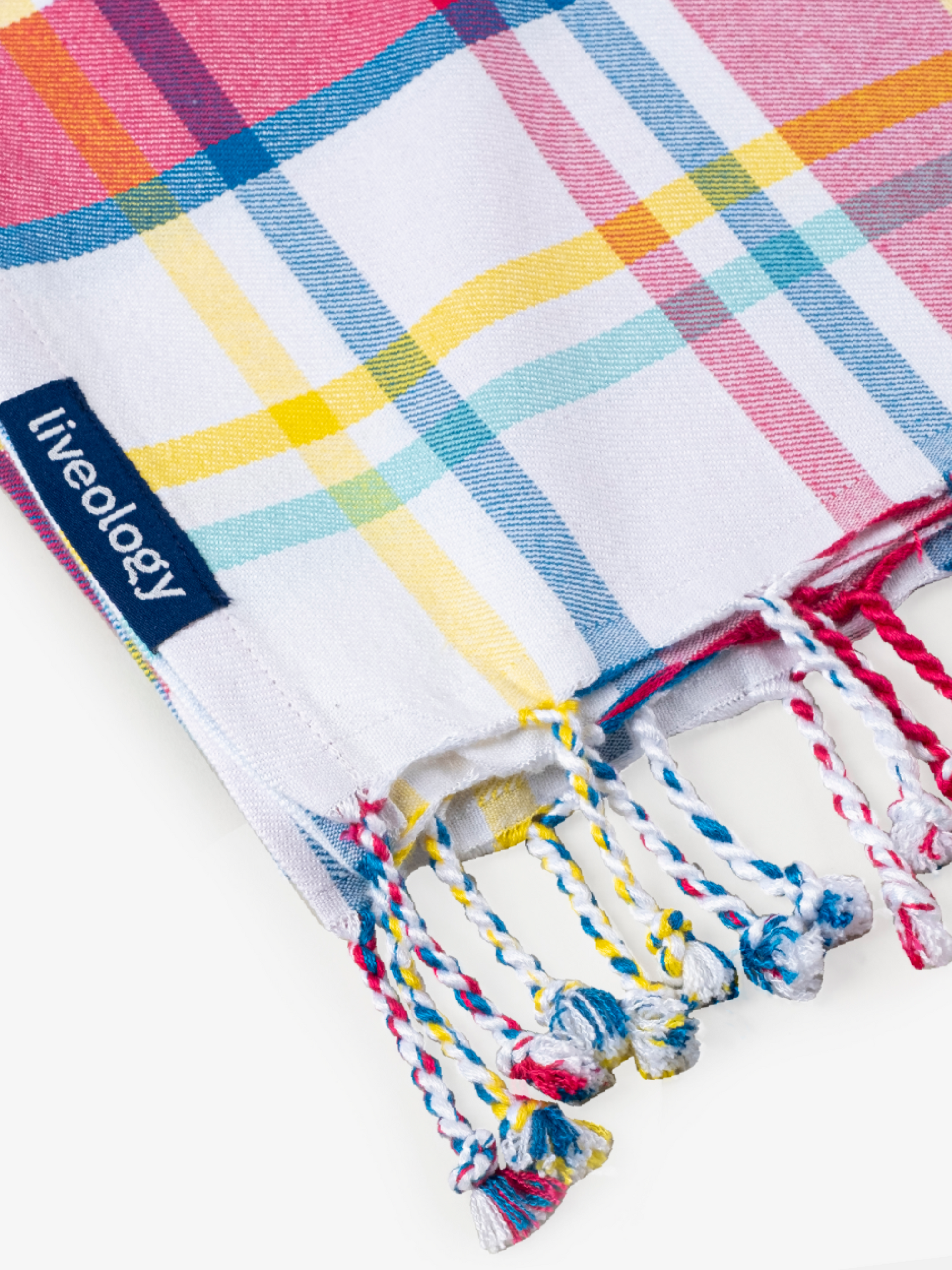 Felicity Pink Woven Beach Towel
