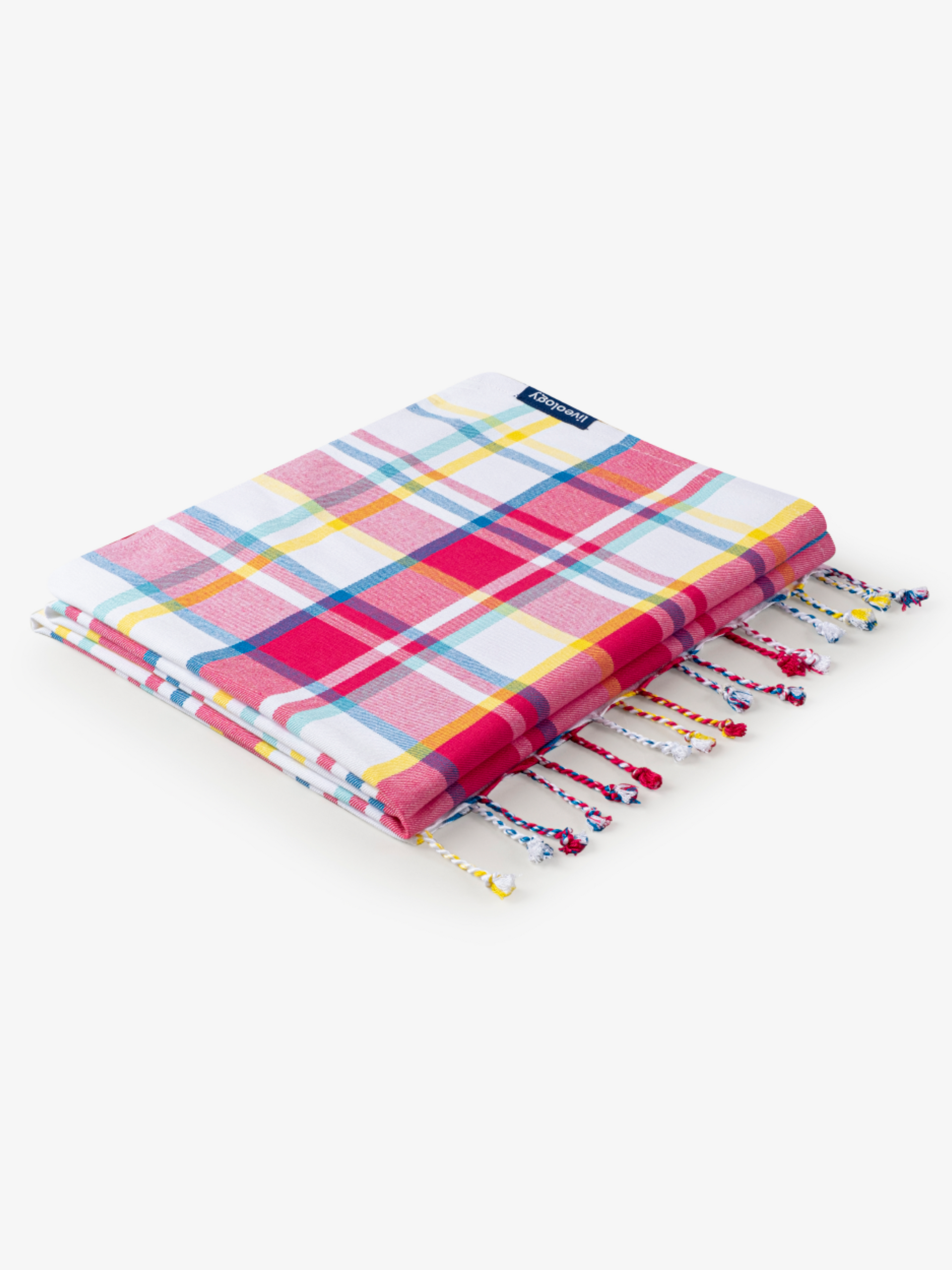 Felicity Pink Woven Beach Towel