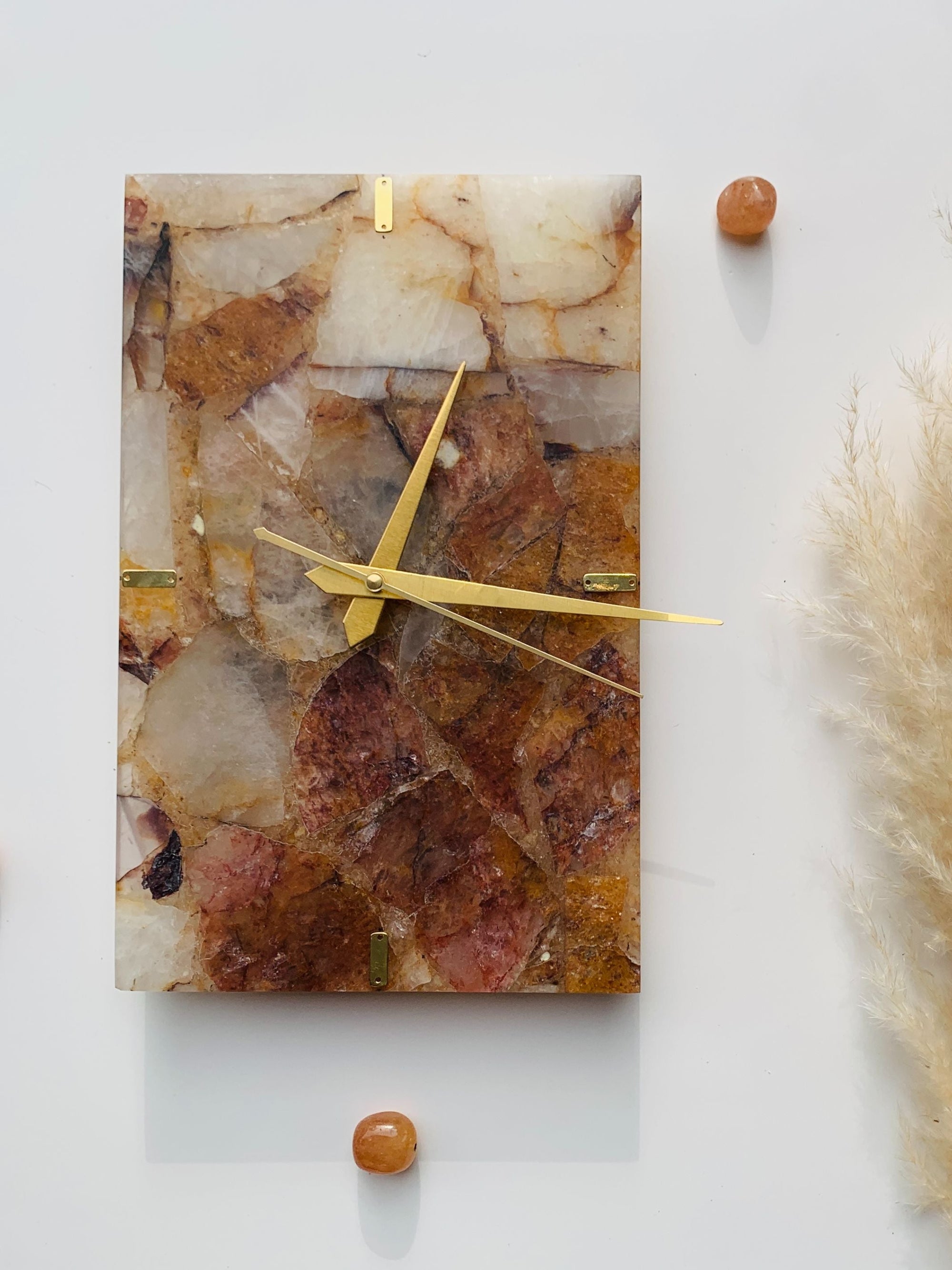 Fire Quartz Rectangle Wall Clock