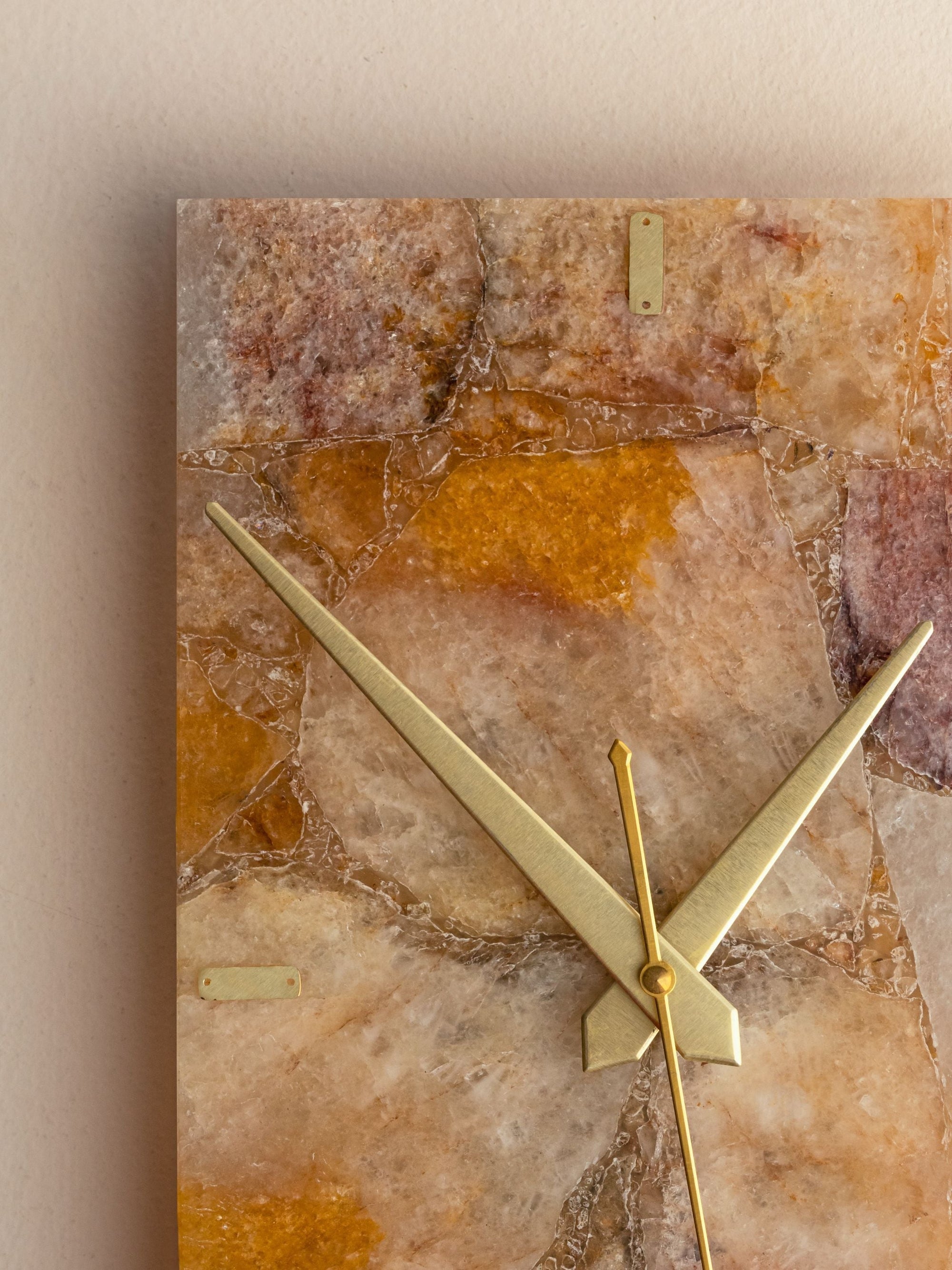 Fire Quartz Rectangle Wall Clock