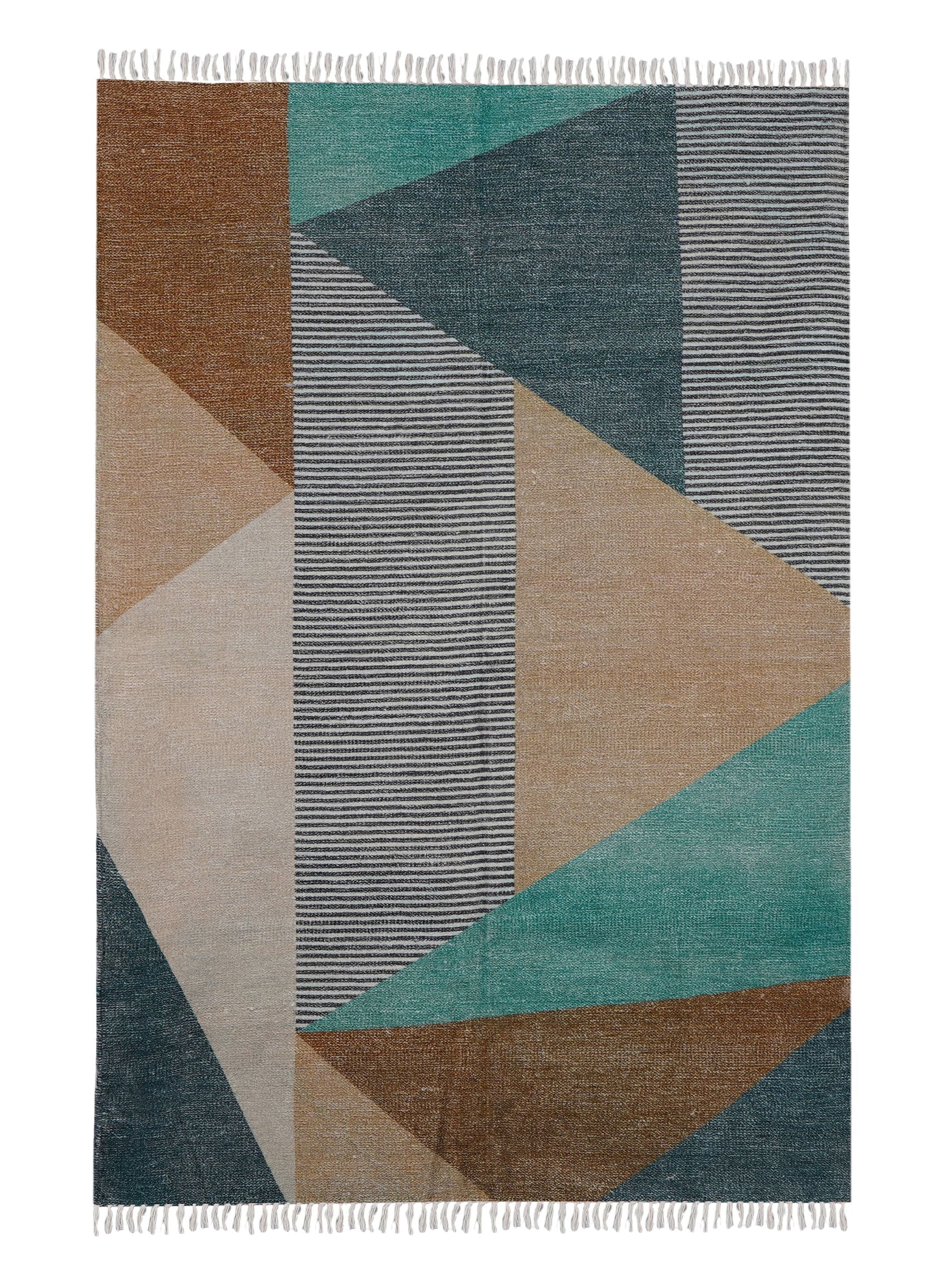 Flerfarvet Printed Rug