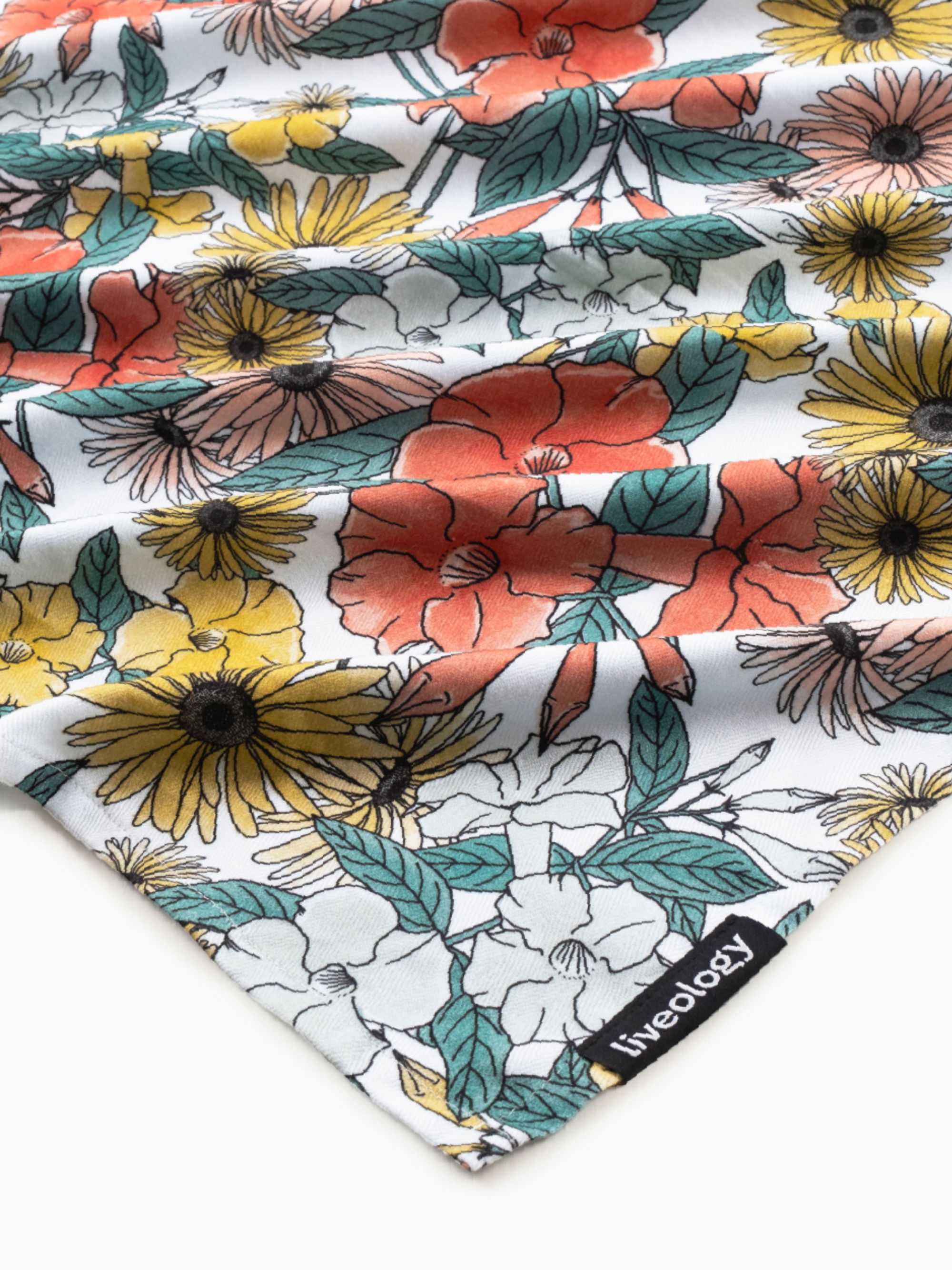 Flora Printed Beach Towel