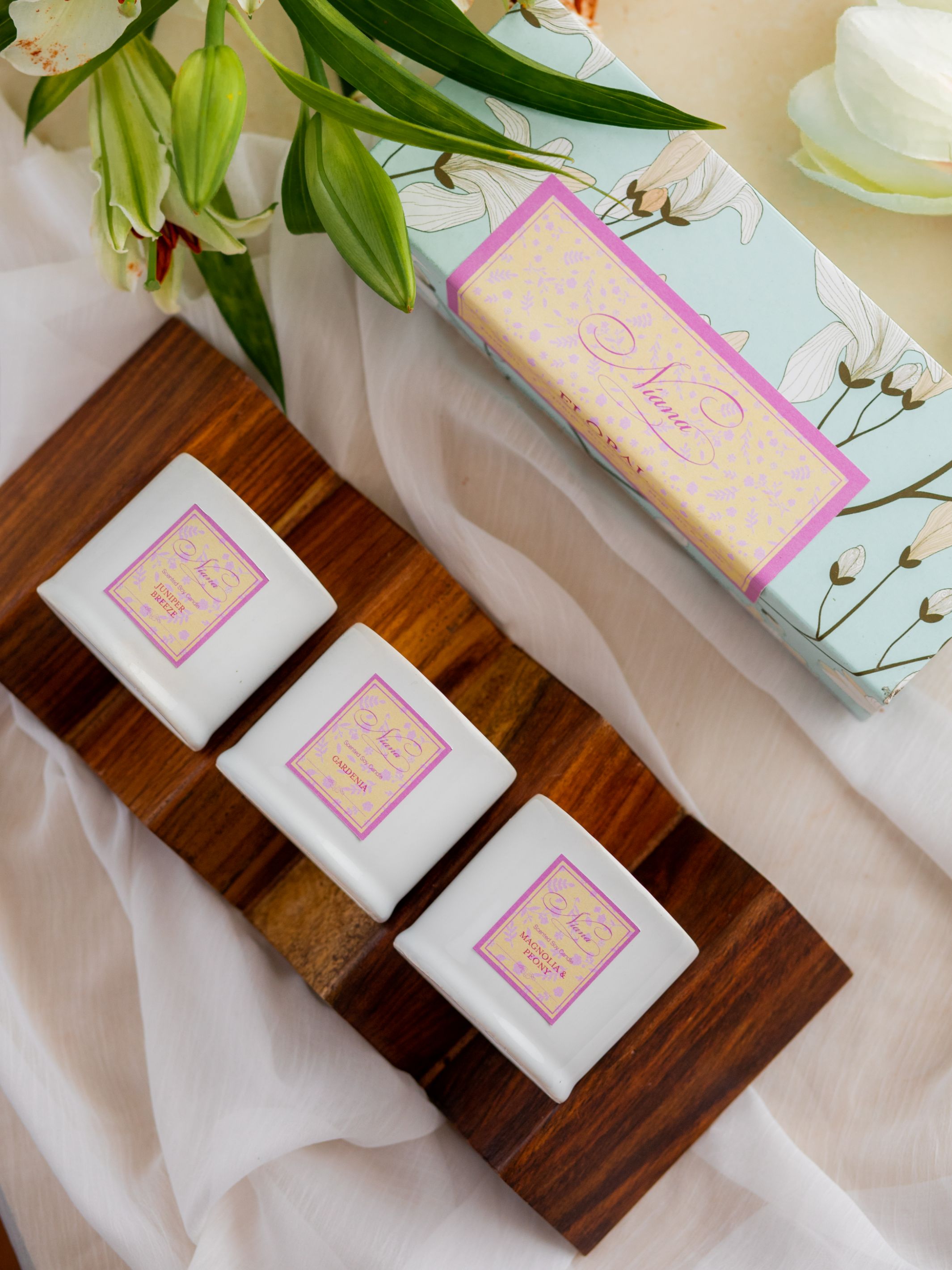 Floral Collection - Set of 3 Candles