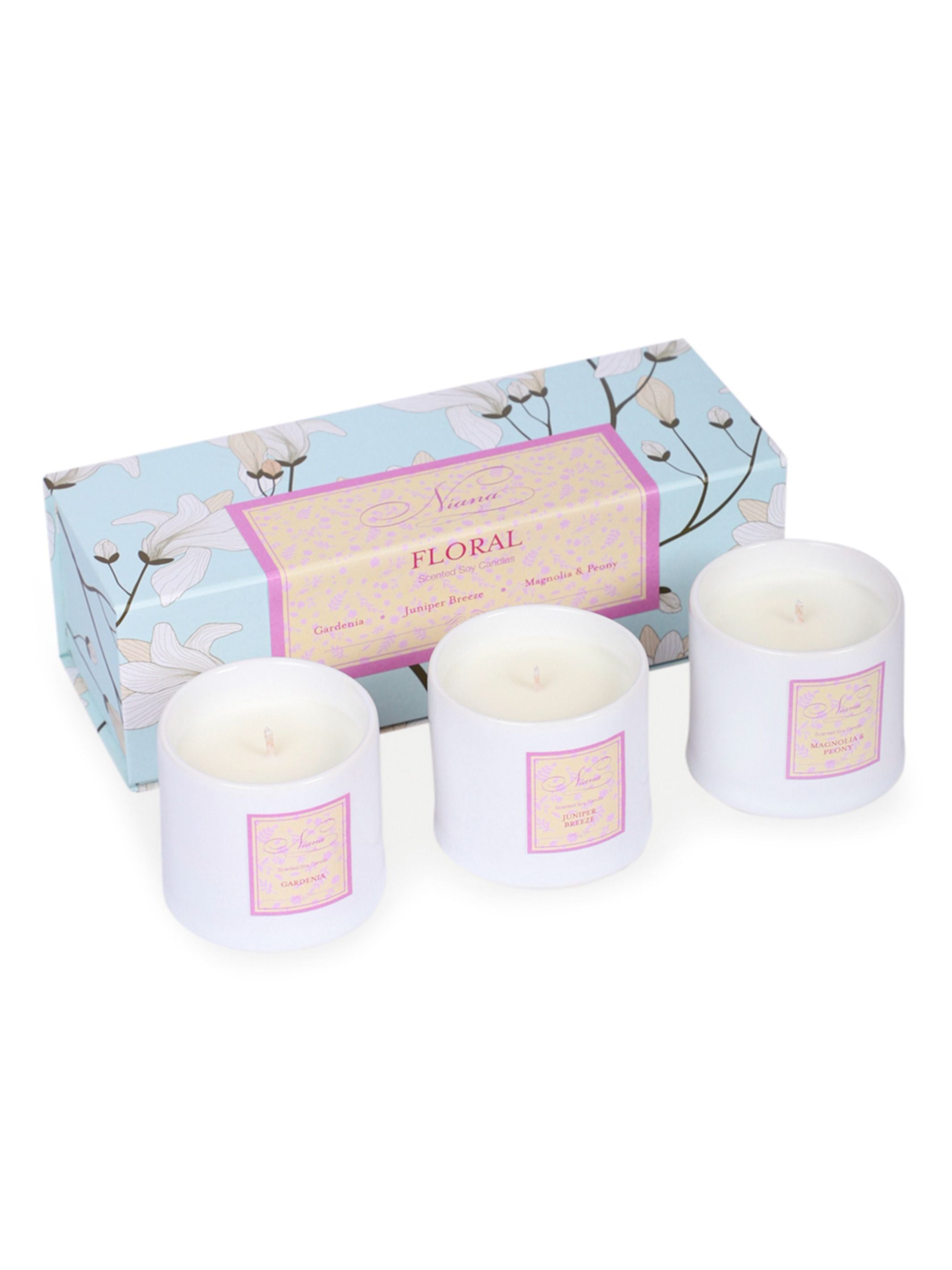 Floral Collection - Set of 3 Candles