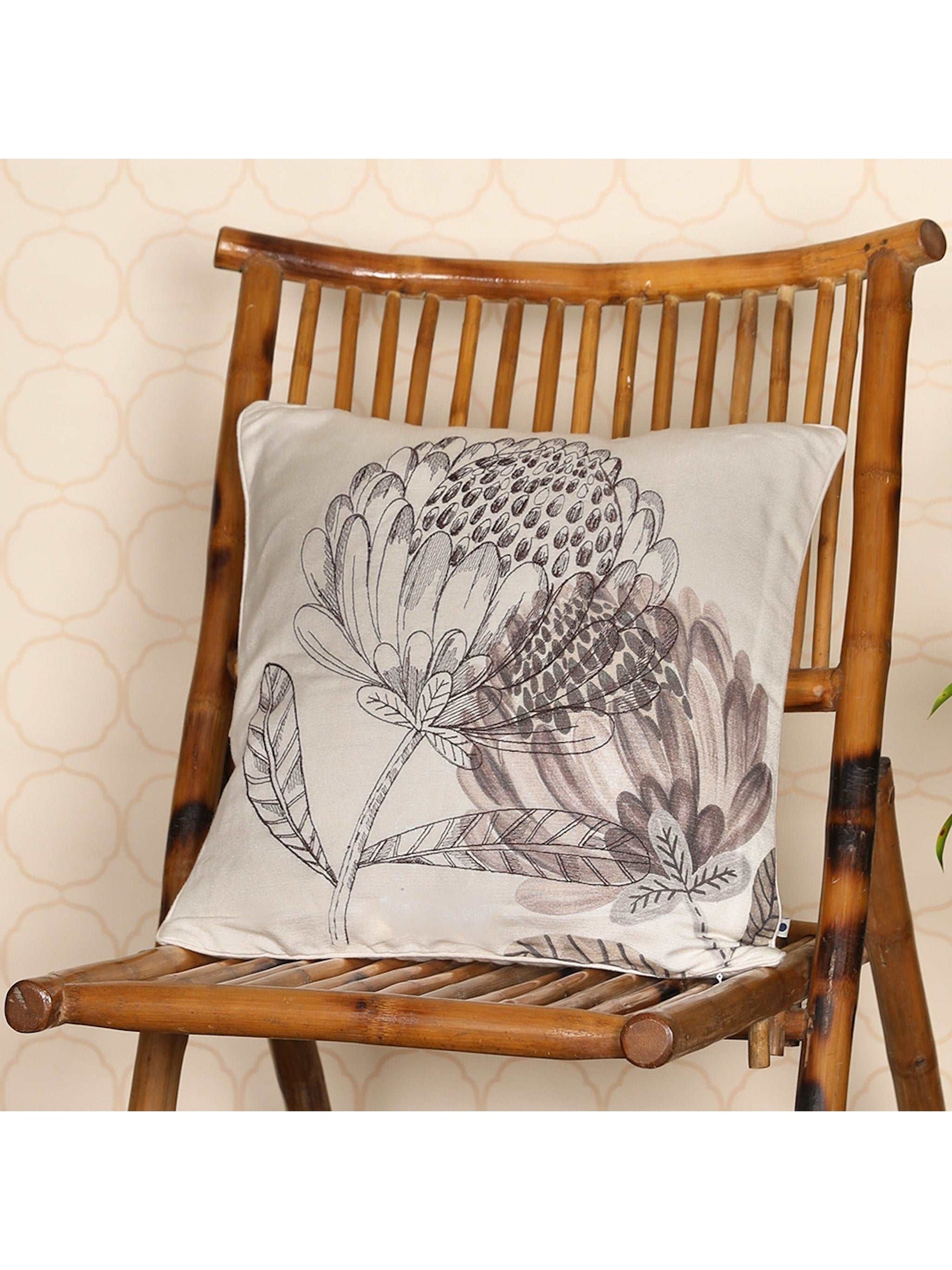Cushion Cover - Floret Neutral