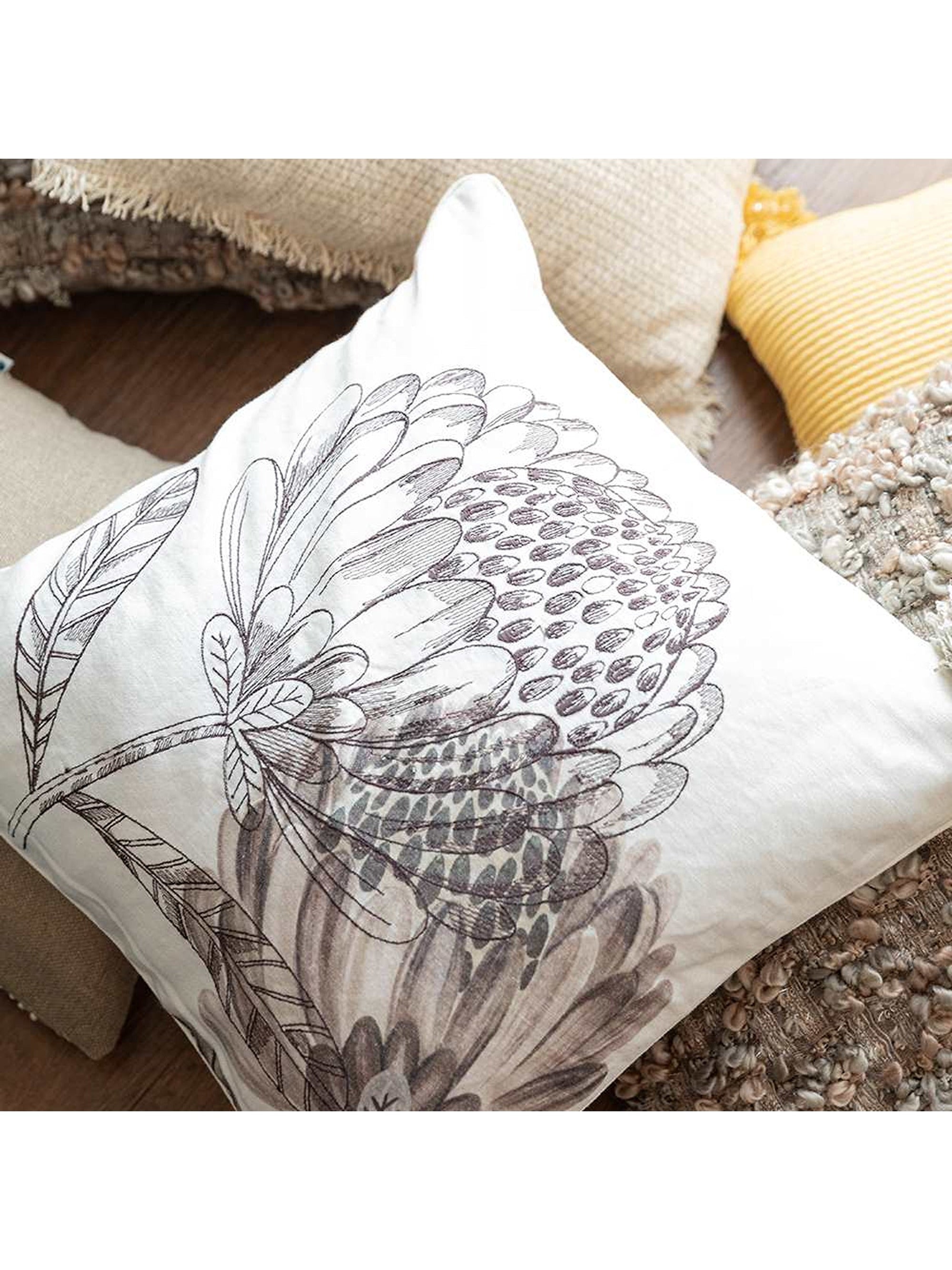 Cushion Cover - Floret Neutral