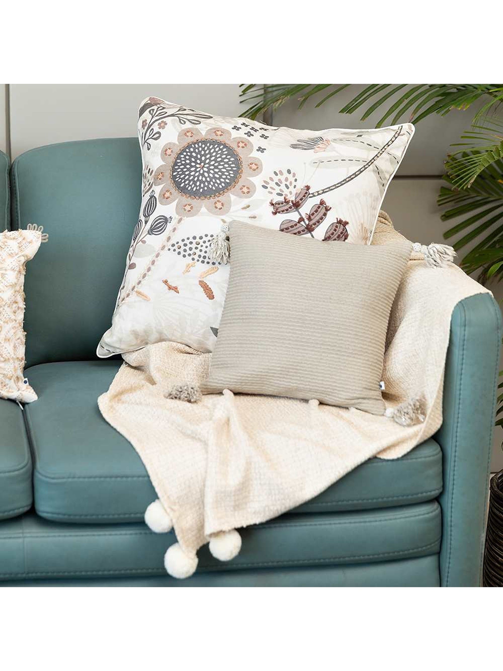 Cushion Cover - Garden of isle Neutral