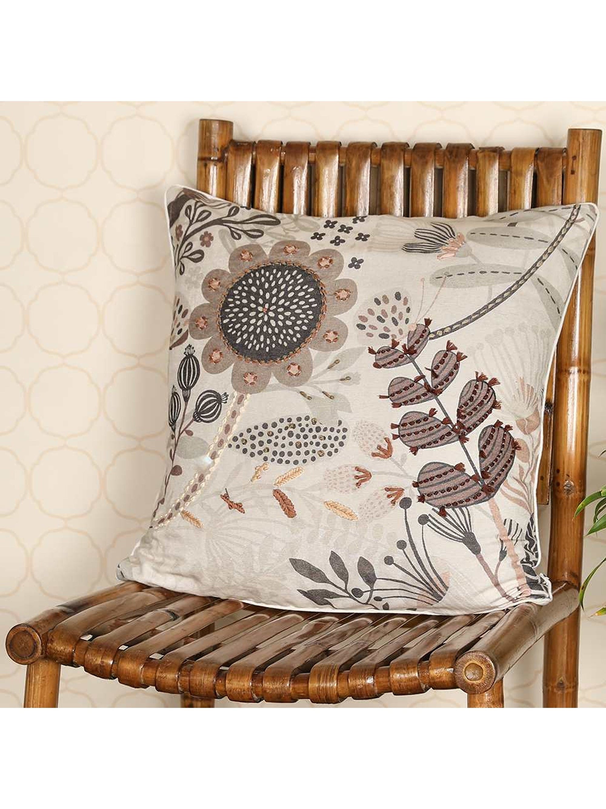 Cushion Cover - Garden of isle Neutral