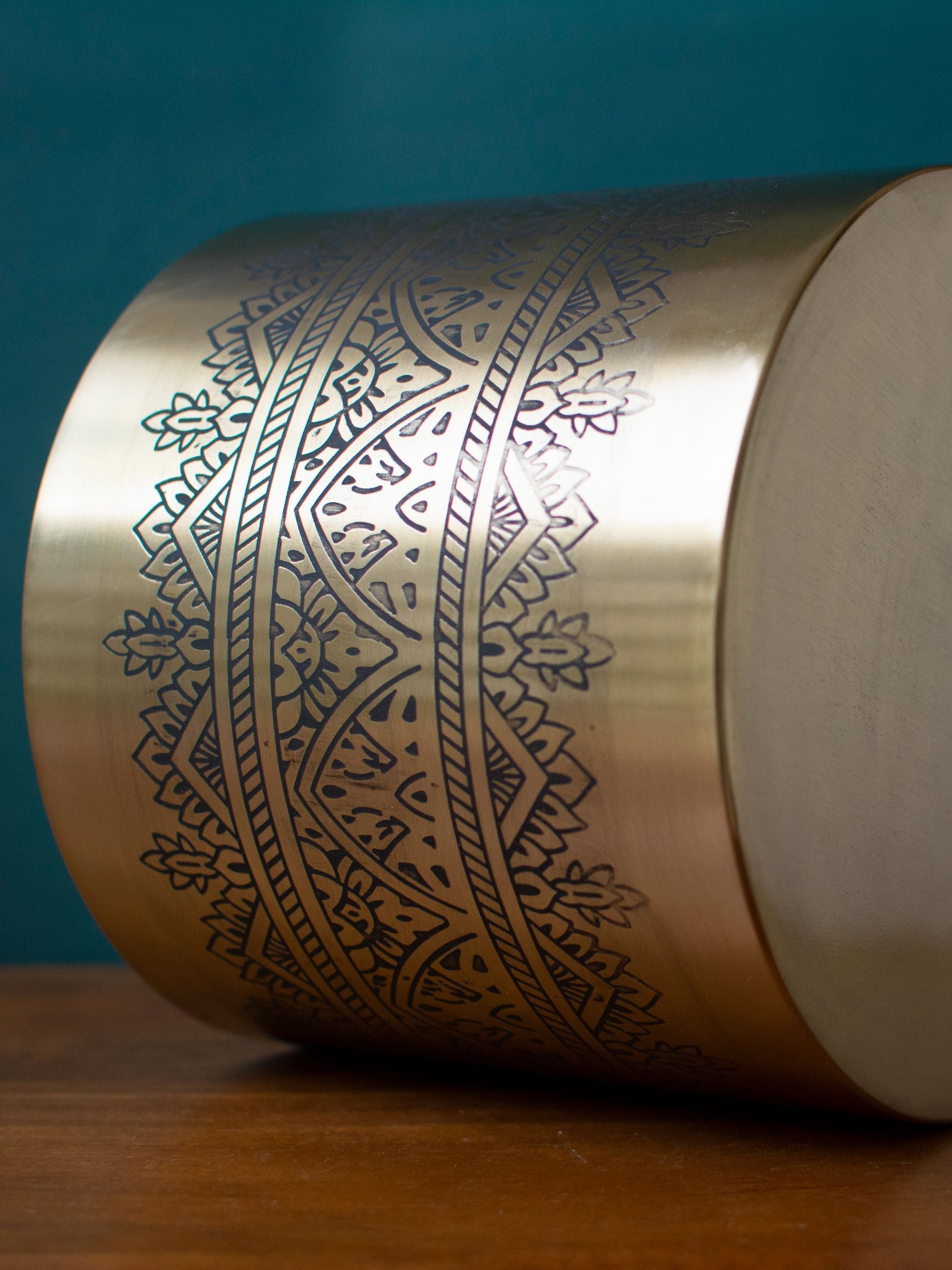 Gold toned Engraved Handcrafted Planter