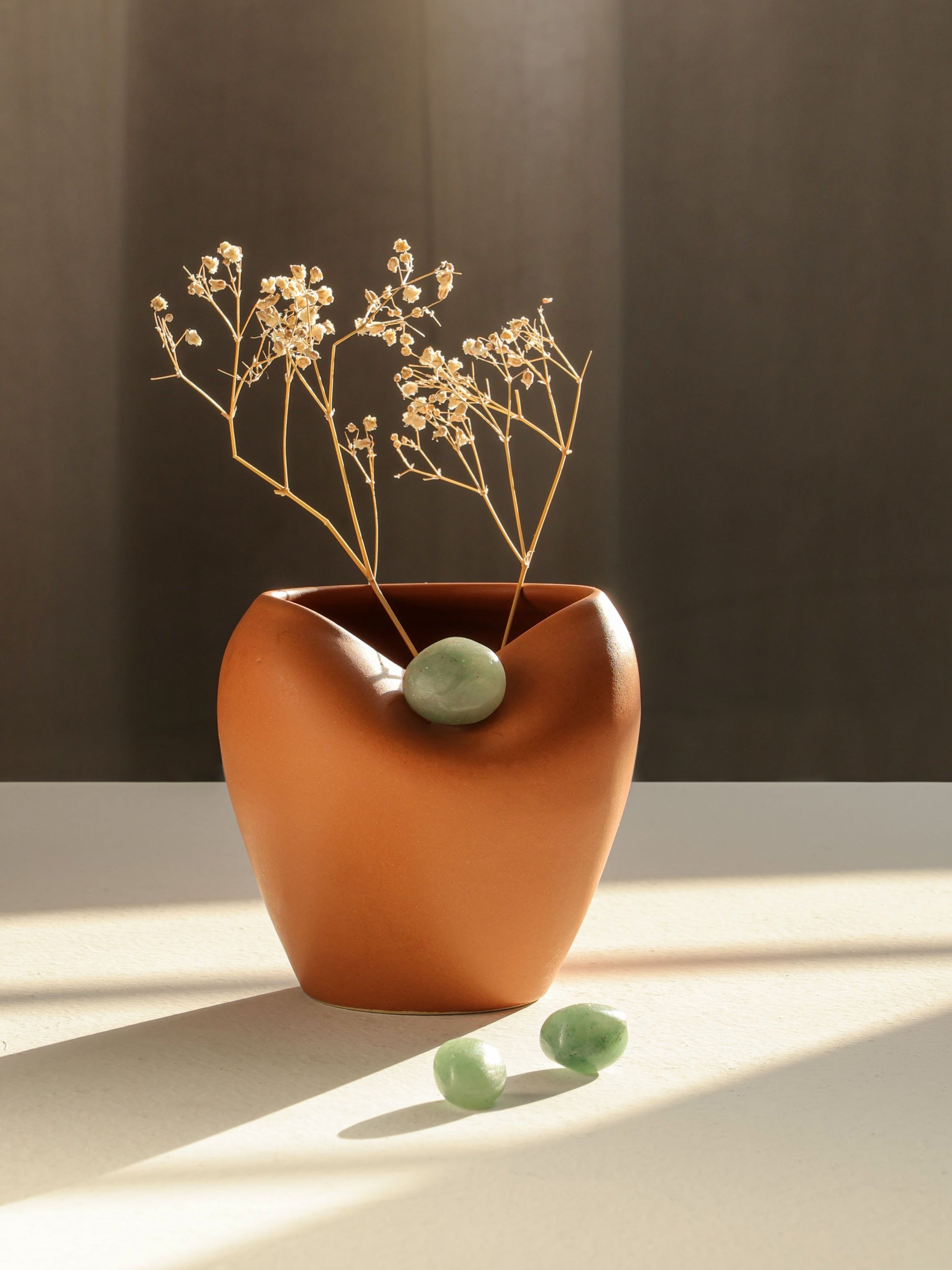 Gratitude Vase Teracotta Brown