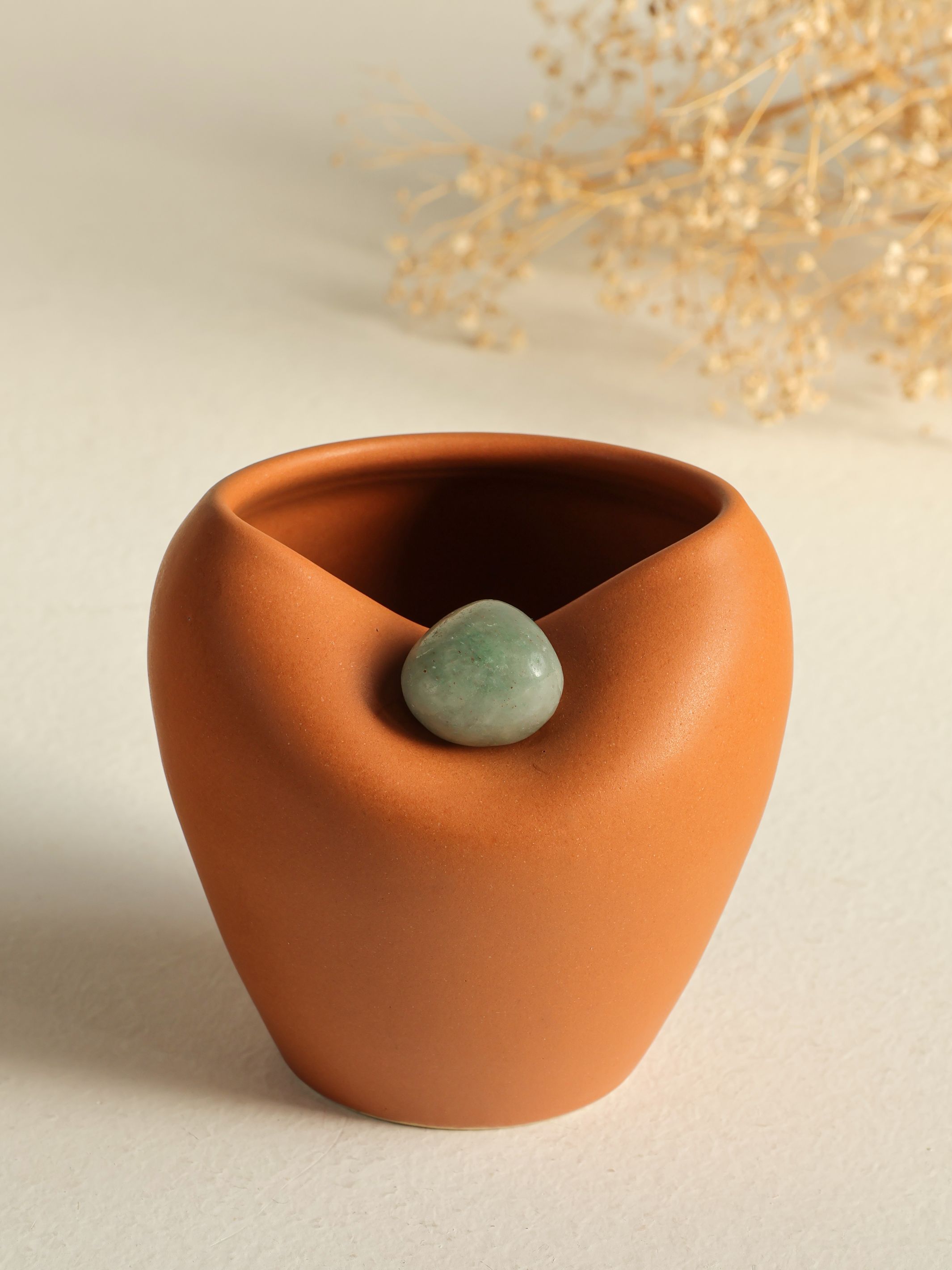 Gratitude Vase Teracotta Brown